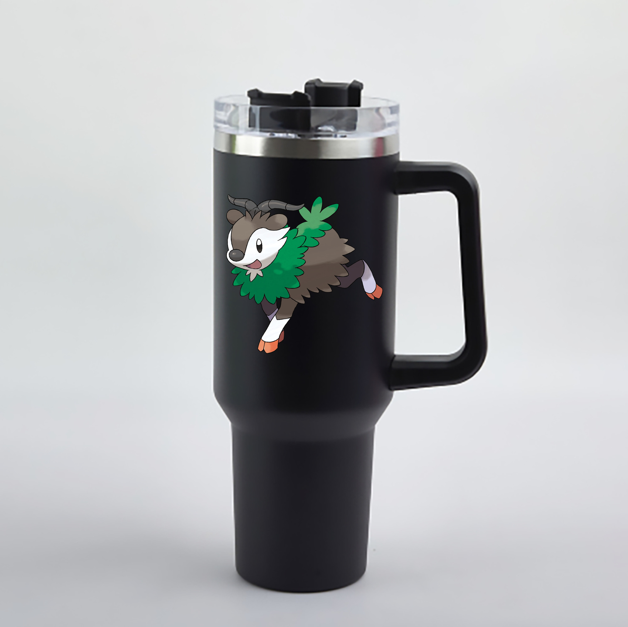 （画像用） ポケットモンスター Pokémon 1200mL車用タンブラー - クリスタルステッカー（プラスチックストロー付き）