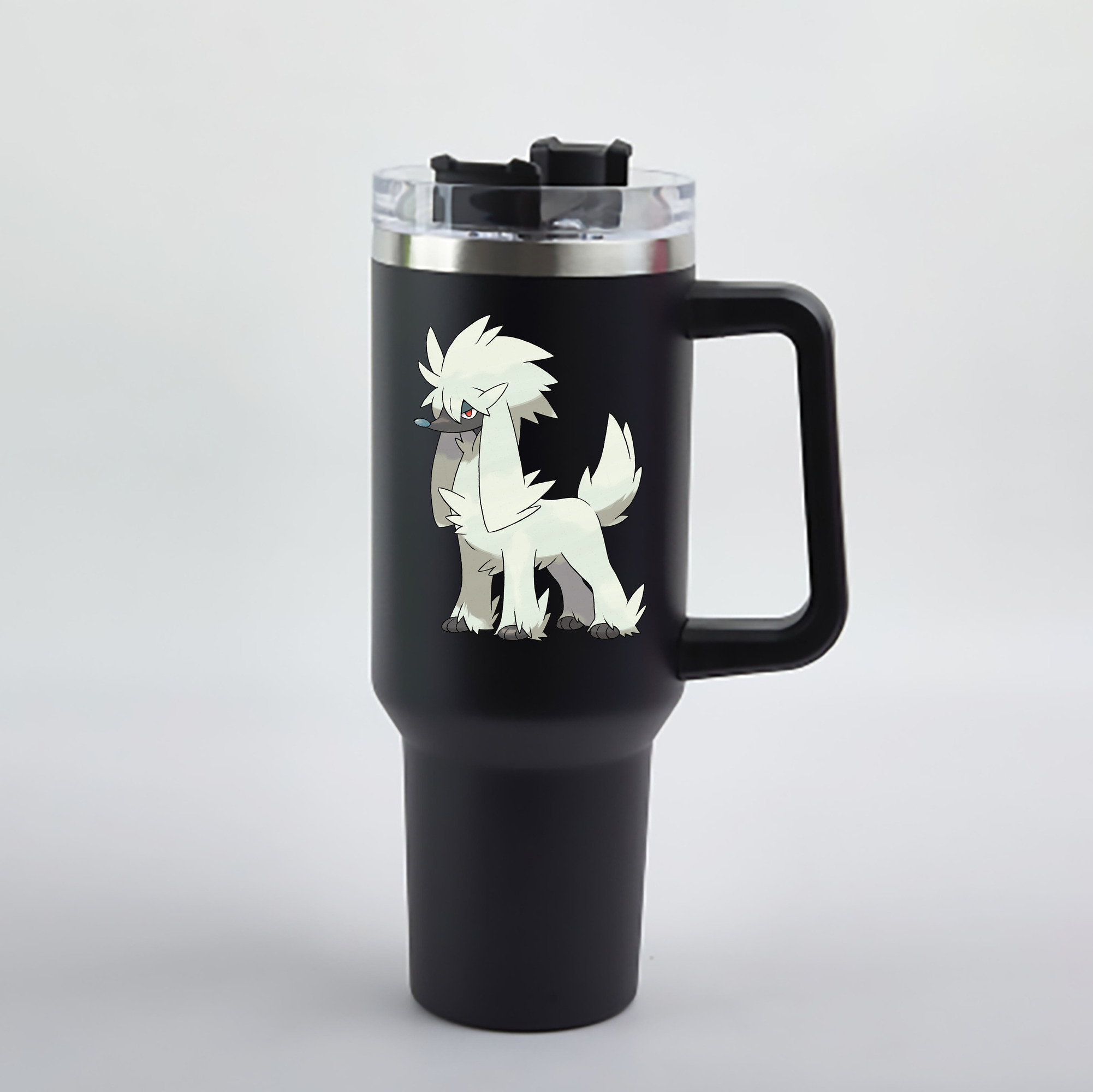 （画像用） ポケットモンスター Pokémon 1200mL車用タンブラー - クリスタルステッカー（プラスチックストロー付き）