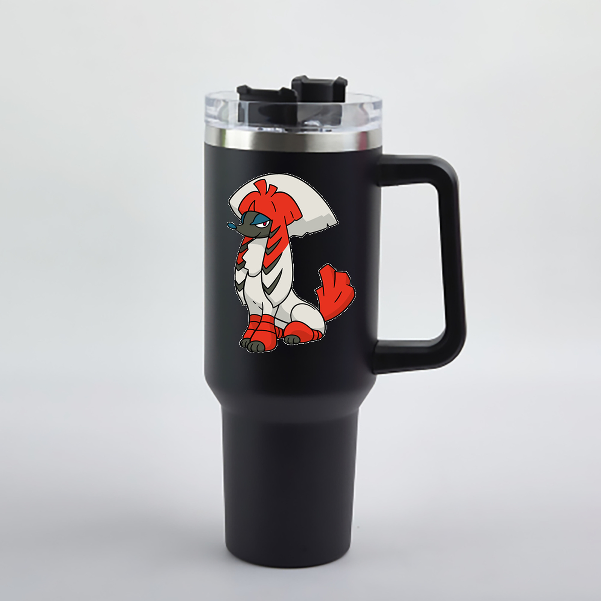 （画像用） ポケットモンスター Pokémon 1200mL車用タンブラー - クリスタルステッカー（プラスチックストロー付き）
