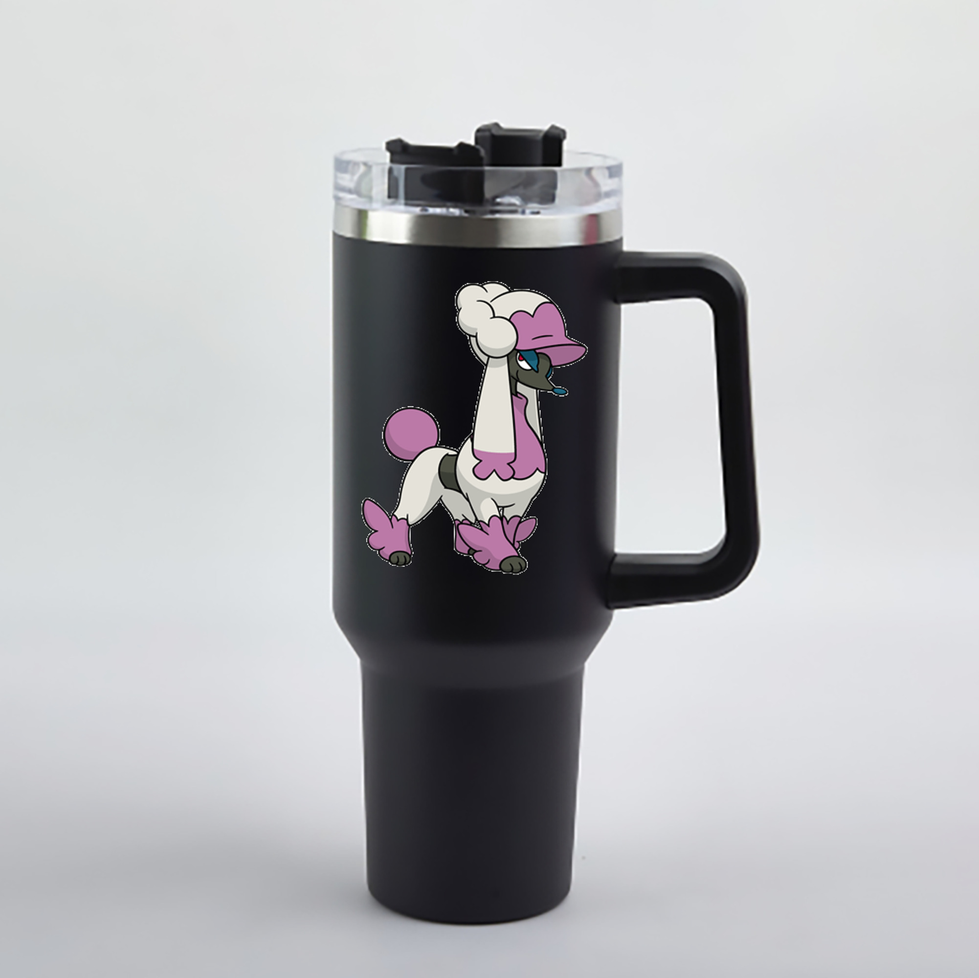 （画像用） ポケットモンスター Pokémon 1200mL車用タンブラー - クリスタルステッカー（プラスチックストロー付き）