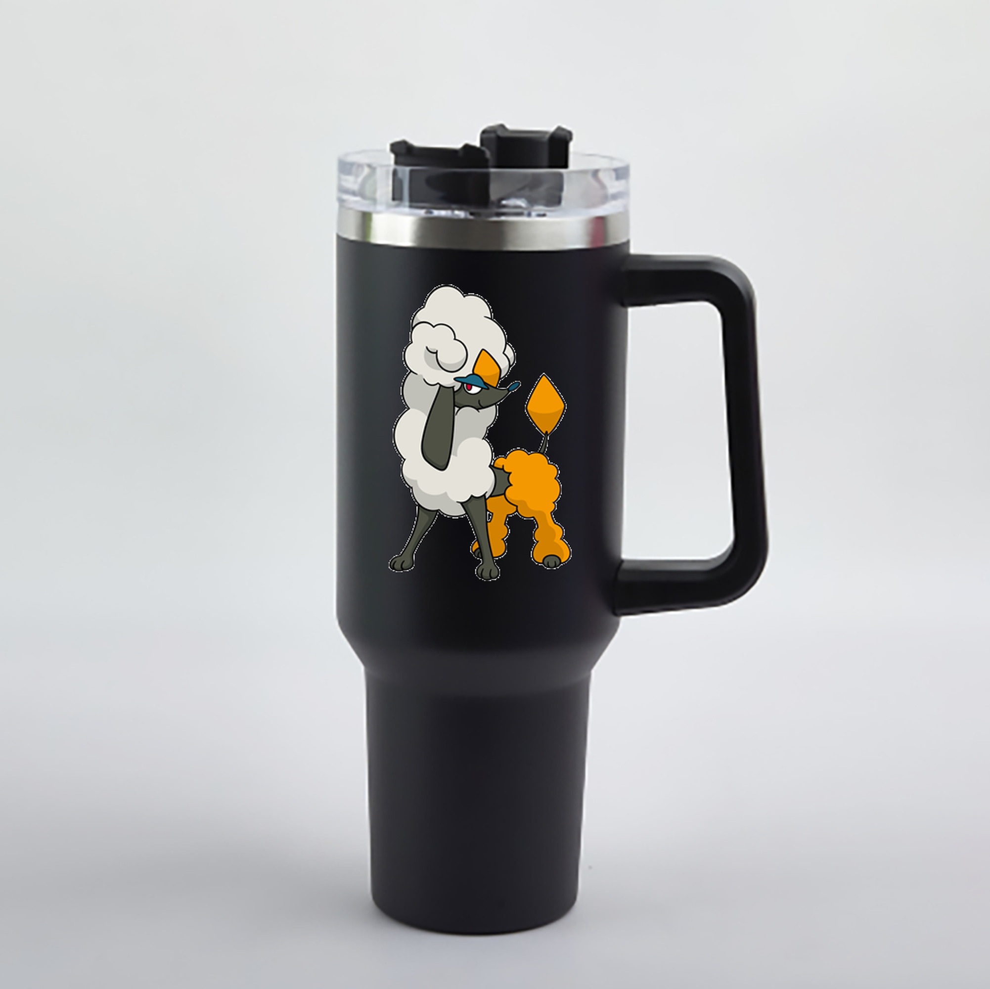 （画像用） ポケットモンスター Pokémon 1200mL車用タンブラー - クリスタルステッカー（プラスチックストロー付き）