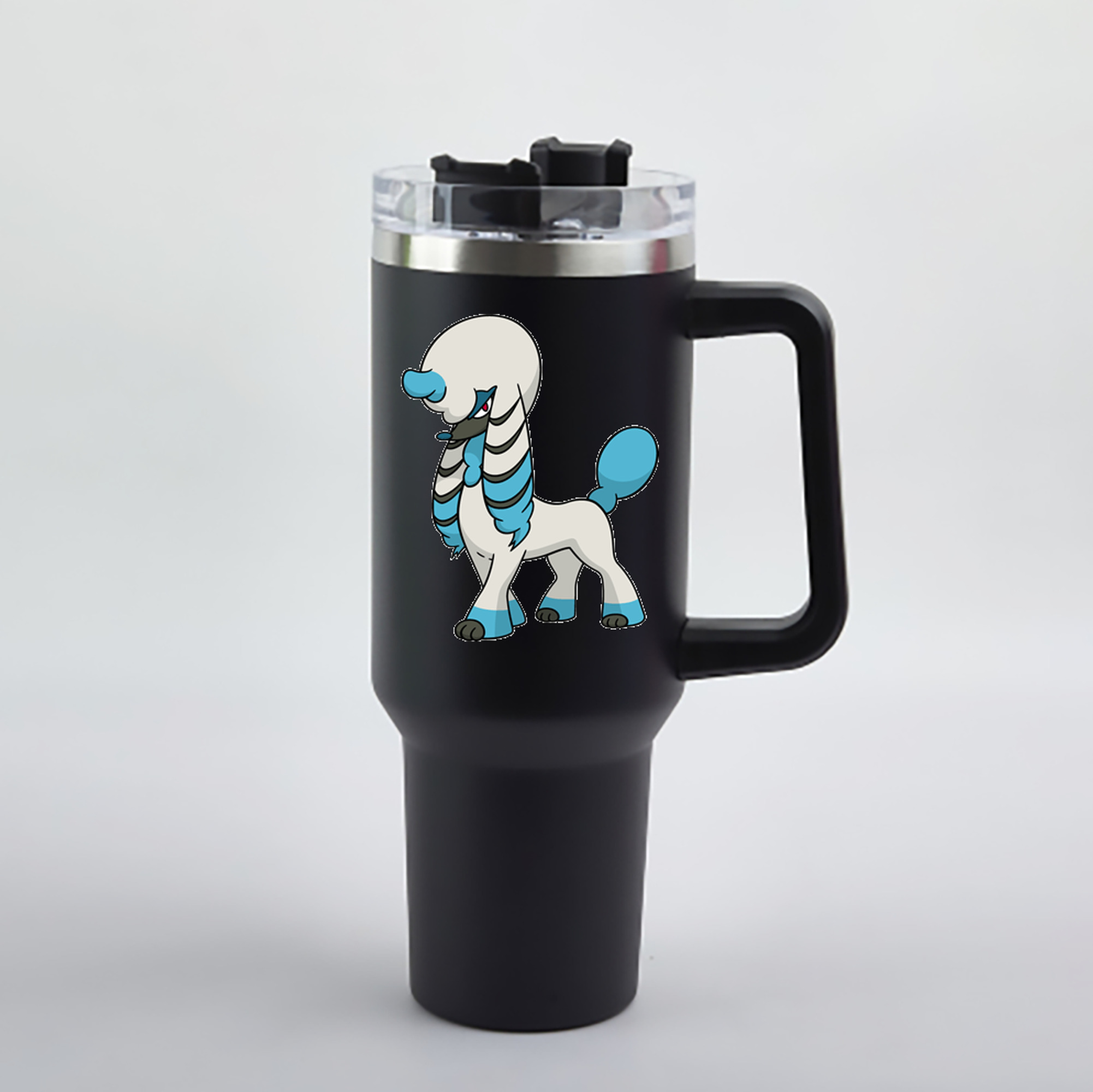 （画像用） ポケットモンスター Pokémon 1200mL車用タンブラー - クリスタルステッカー（プラスチックストロー付き）