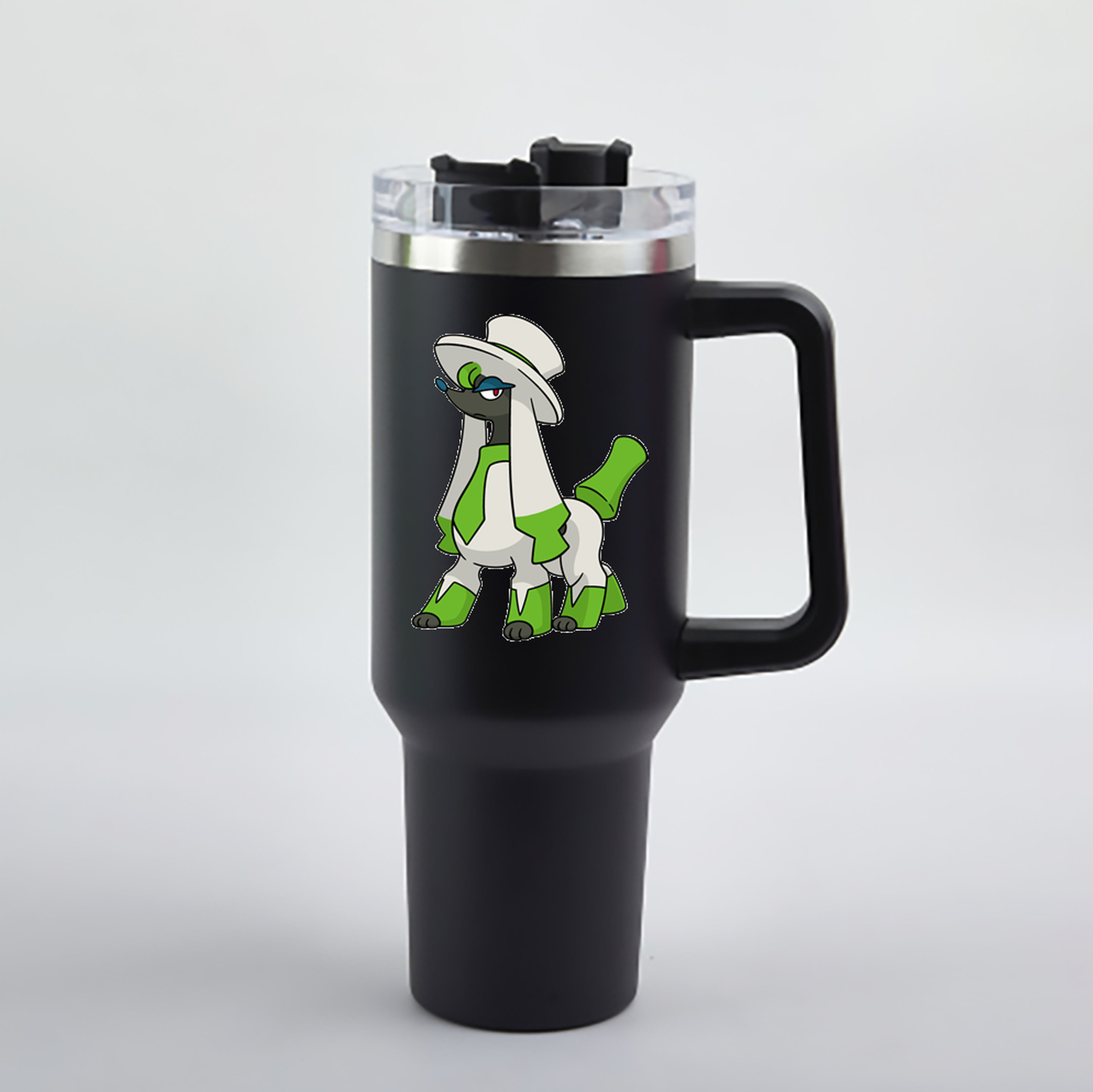 （画像用） ポケットモンスター Pokémon 1200mL車用タンブラー - クリスタルステッカー（プラスチックストロー付き）