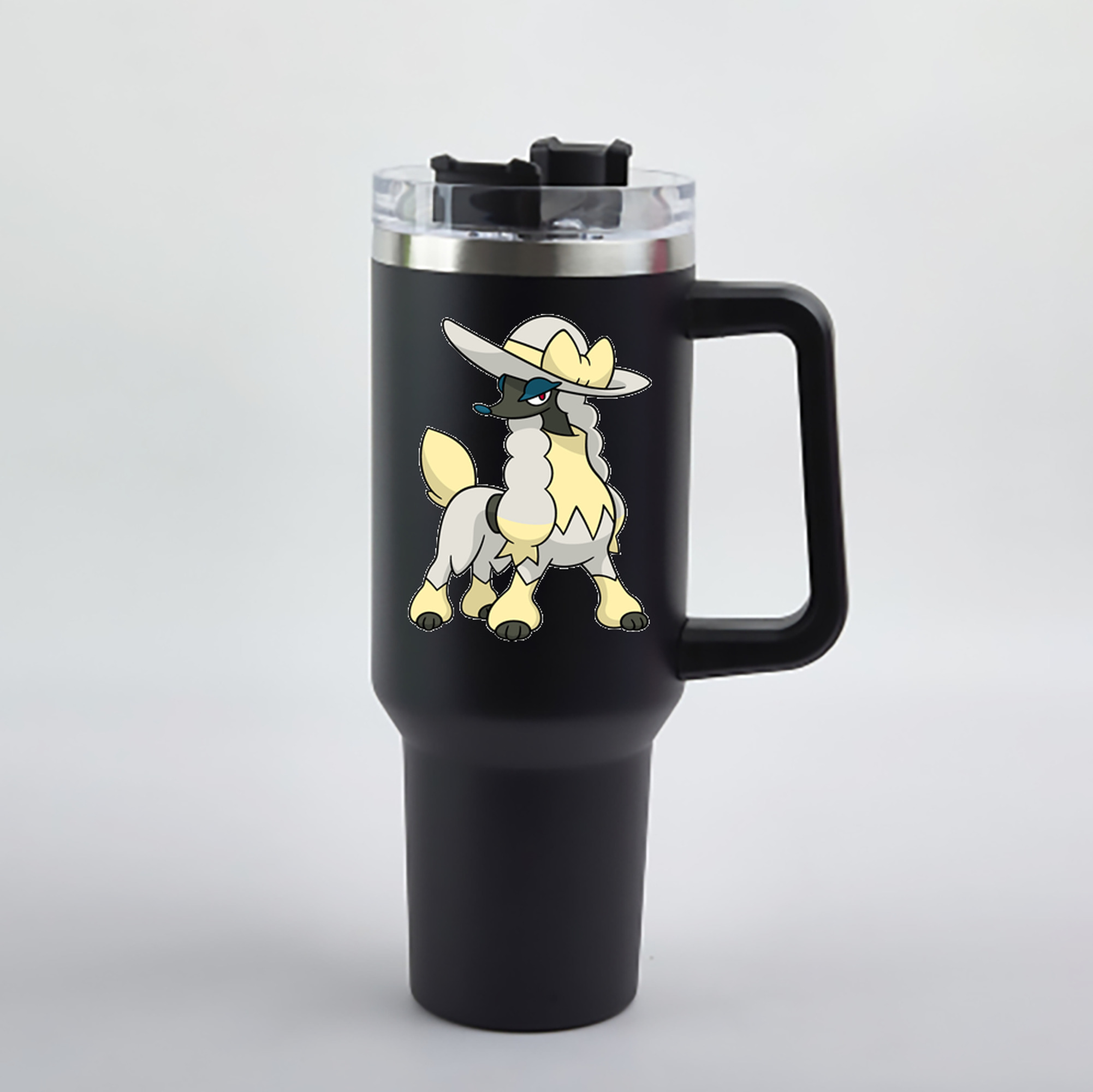 （画像用） ポケットモンスター Pokémon 1200mL車用タンブラー - クリスタルステッカー（プラスチックストロー付き）