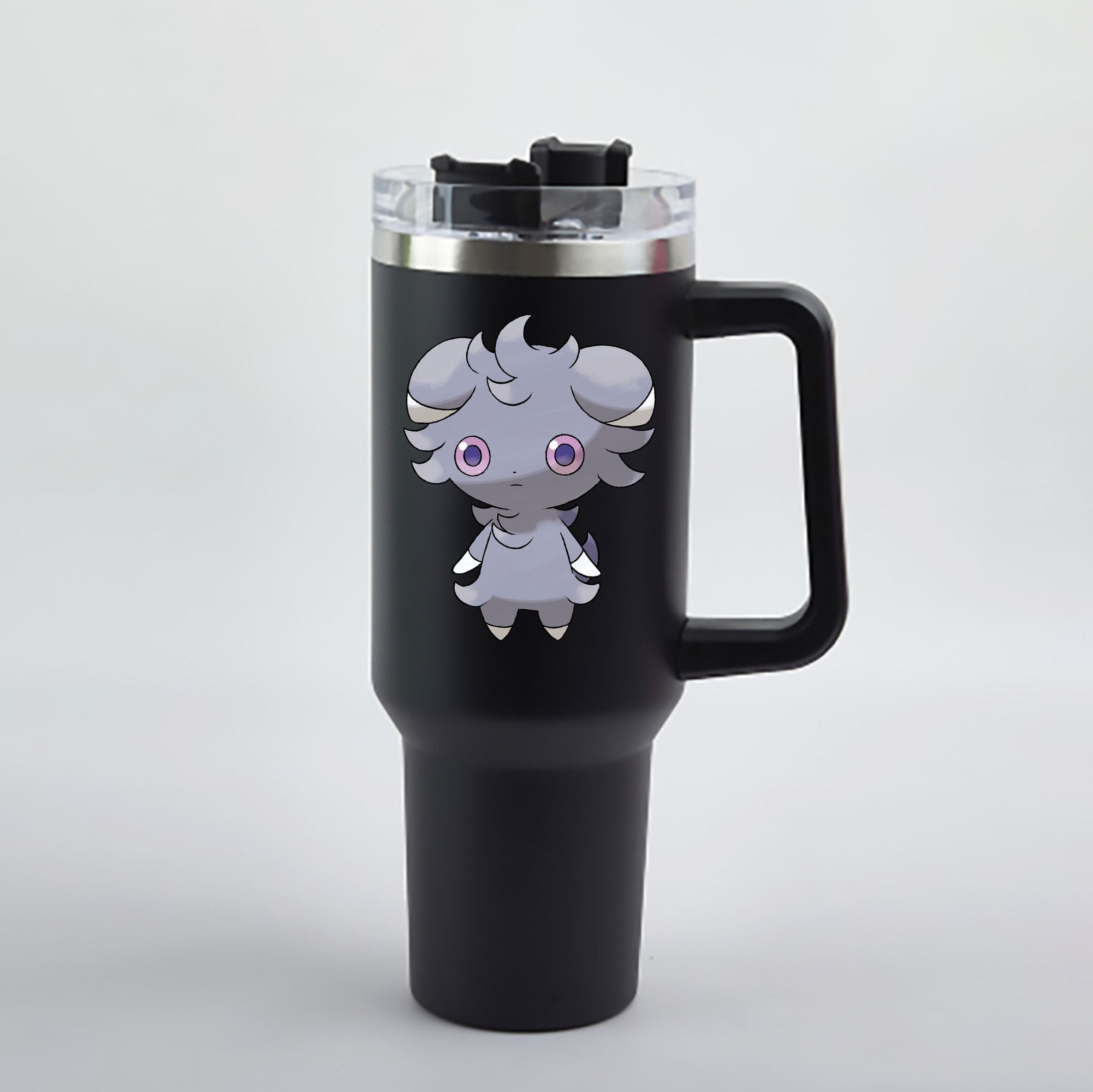（画像用） ポケットモンスター Pokémon 1200mL車用タンブラー - クリスタルステッカー（プラスチックストロー付き）