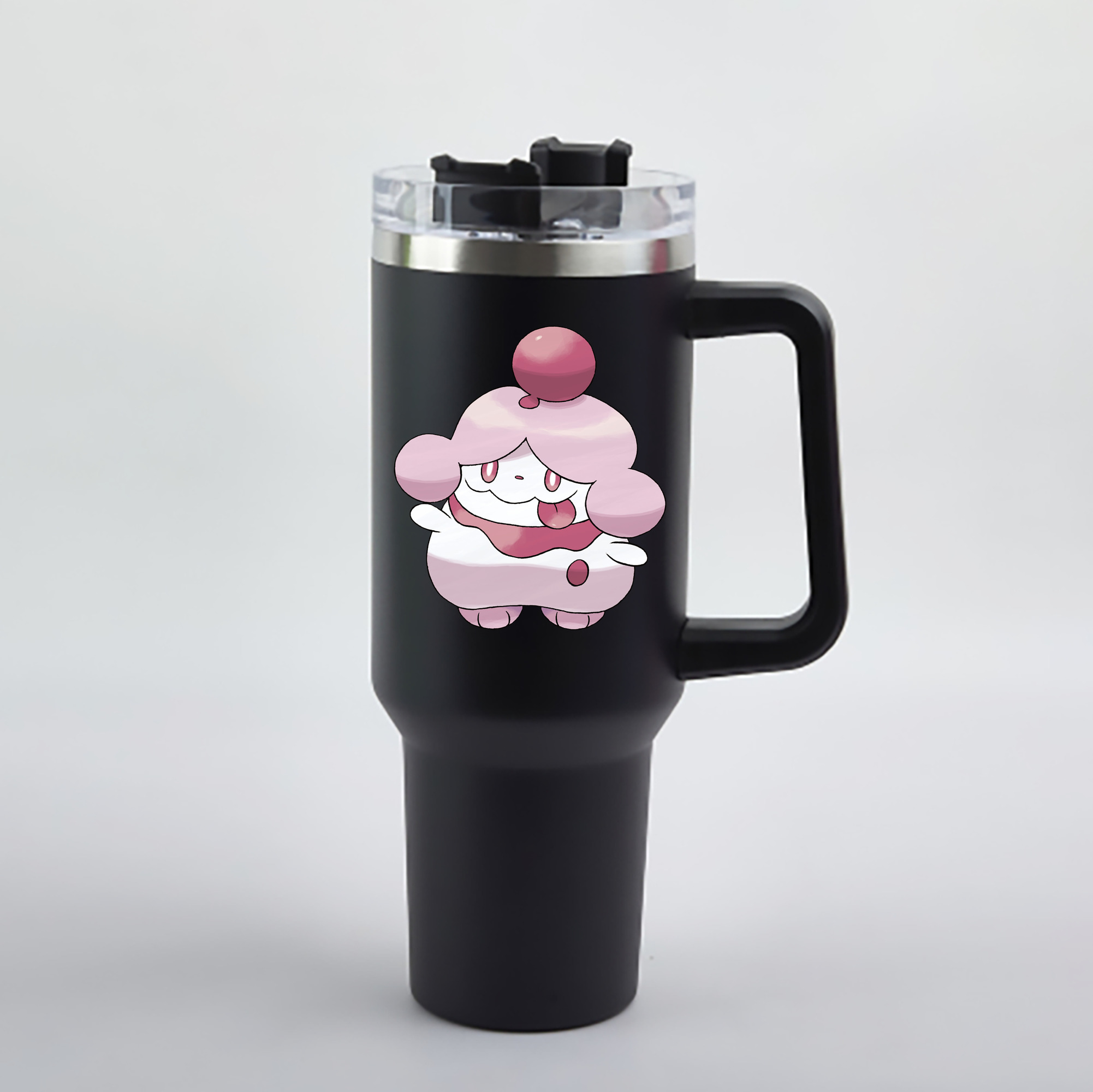 （画像用） ポケットモンスター Pokémon 1200mL車用タンブラー - クリスタルステッカー（プラスチックストロー付き）