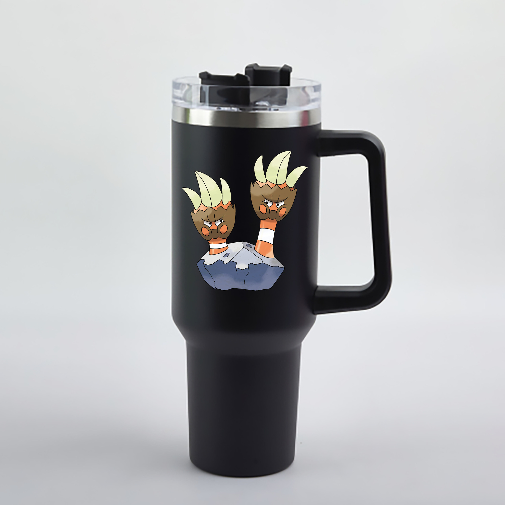 （画像用） ポケットモンスター Pokémon 1200mL車用タンブラー - クリスタルステッカー（プラスチックストロー付き）