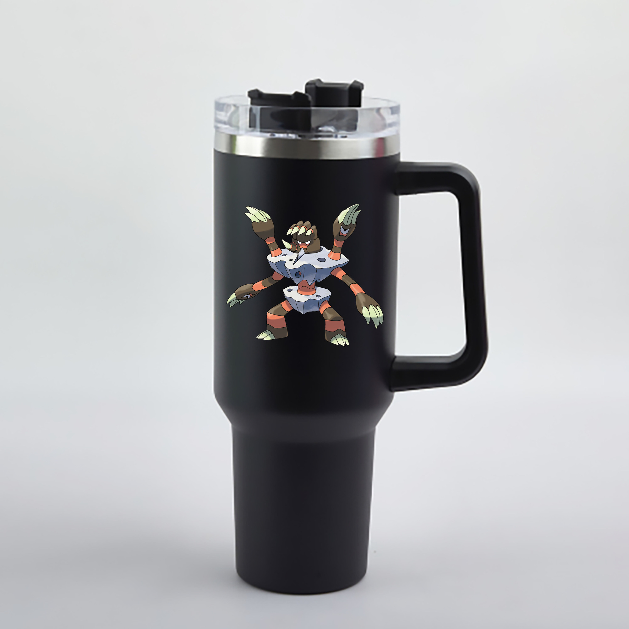 （画像用） ポケットモンスター Pokémon 1200mL車用タンブラー - クリスタルステッカー（プラスチックストロー付き）