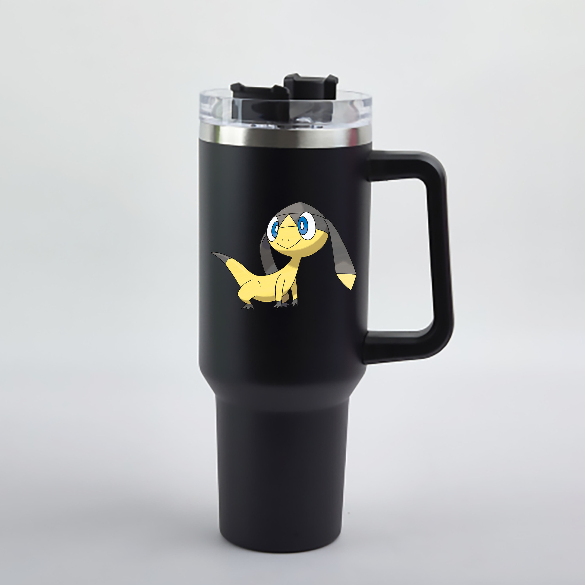 （画像用） ポケットモンスター Pokémon 1200mL車用タンブラー - クリスタルステッカー（プラスチックストロー付き）