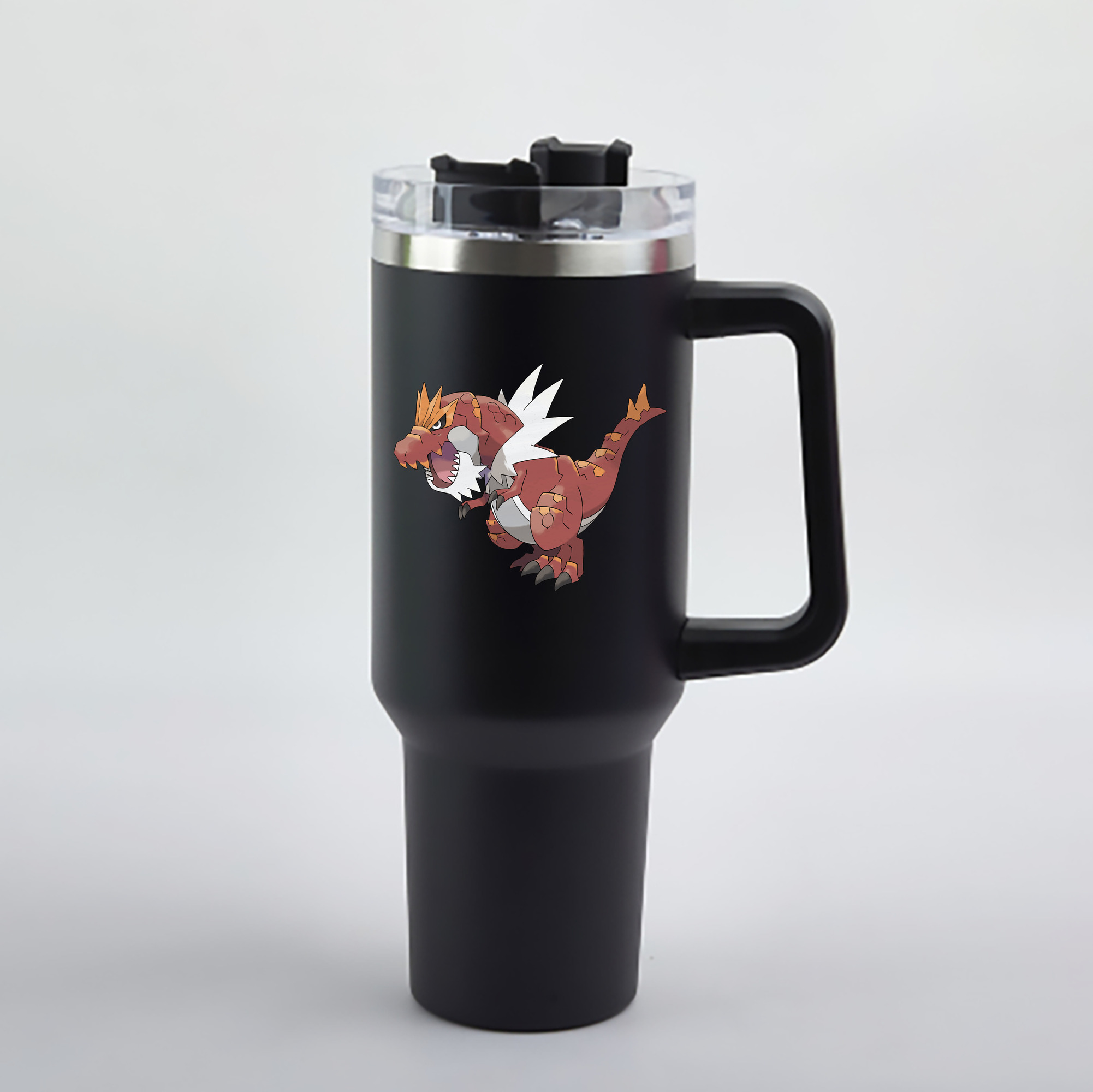 （画像用） ポケットモンスター Pokémon 1200mL車用タンブラー - クリスタルステッカー（プラスチックストロー付き）