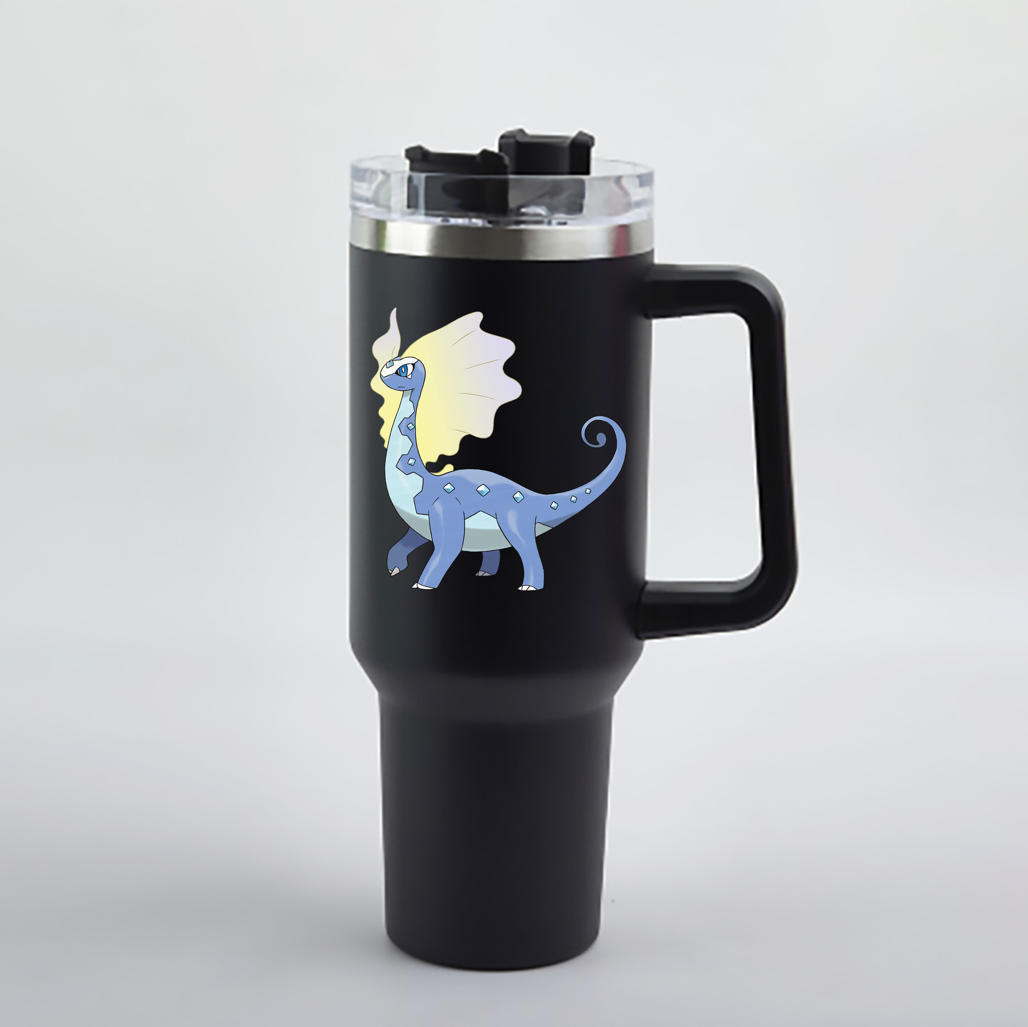 （画像用） ポケットモンスター Pokémon 1200mL車用タンブラー - クリスタルステッカー（プラスチックストロー付き）