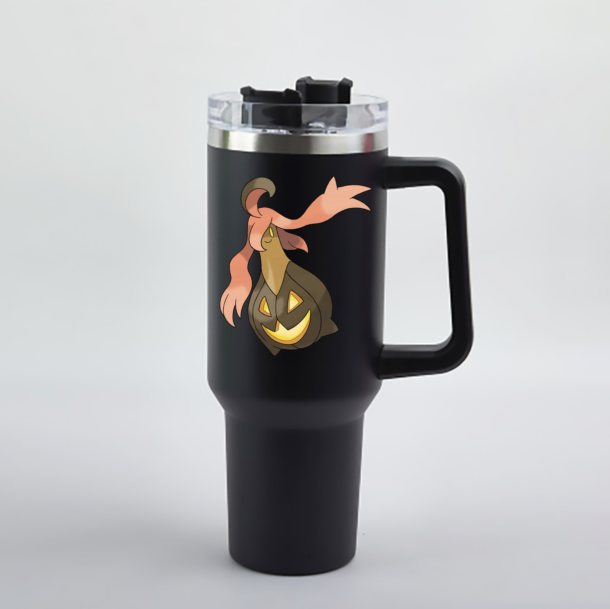 （画像用） ポケットモンスター Pokémon 1200mL車用タンブラー - クリスタルステッカー（プラスチックストロー付き）