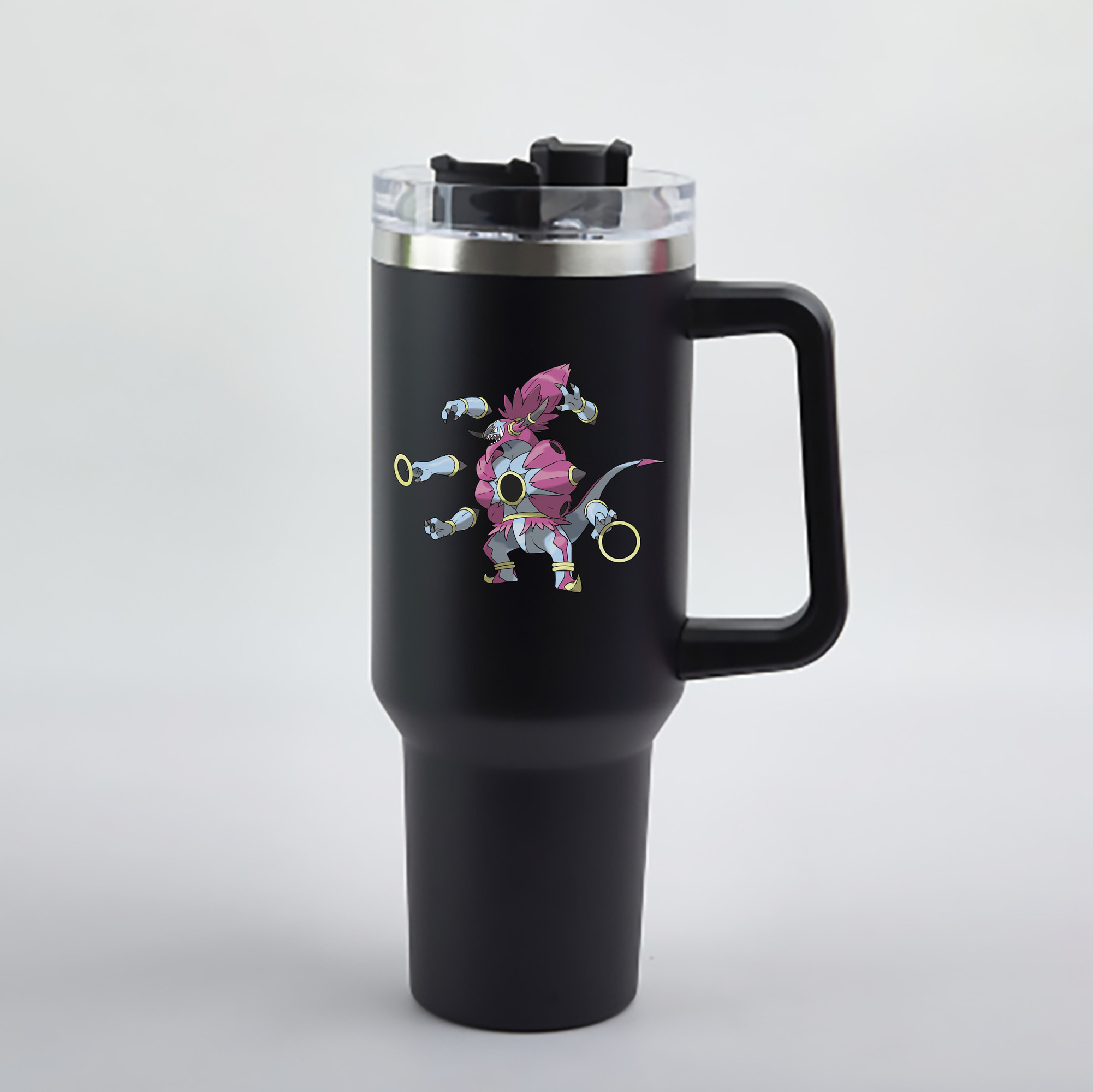 （画像用） ポケットモンスター Pokémon 1200mL車用タンブラー - クリスタルステッカー（プラスチックストロー付き）
