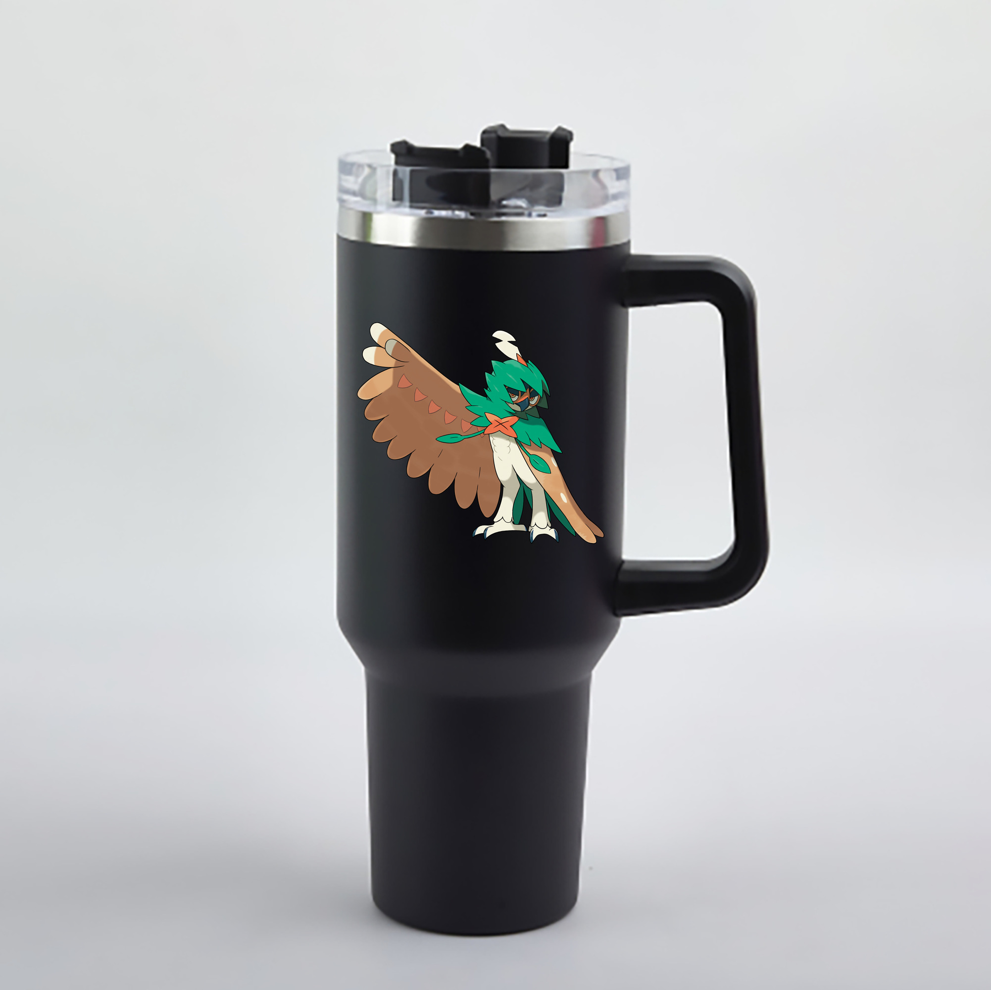 （画像用） ポケットモンスター Pokémon 1200mL車用タンブラー - クリスタルステッカー（プラスチックストロー付き）