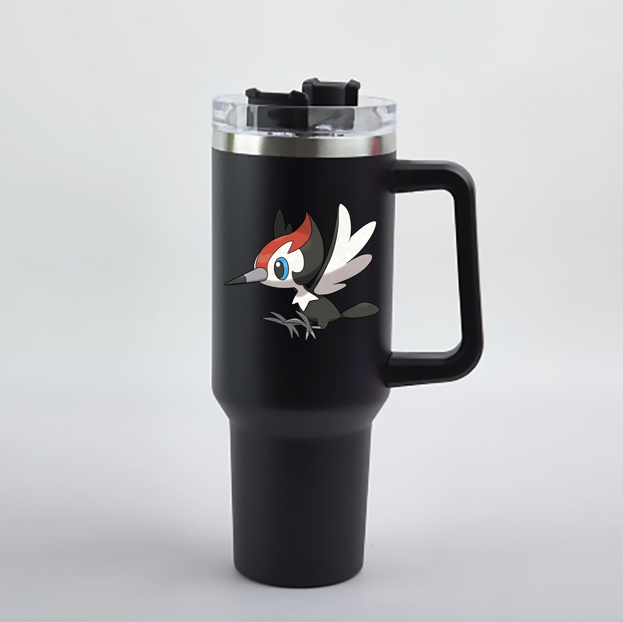 （画像用） ポケットモンスター Pokémon 1200mL車用タンブラー - クリスタルステッカー（プラスチックストロー付き）