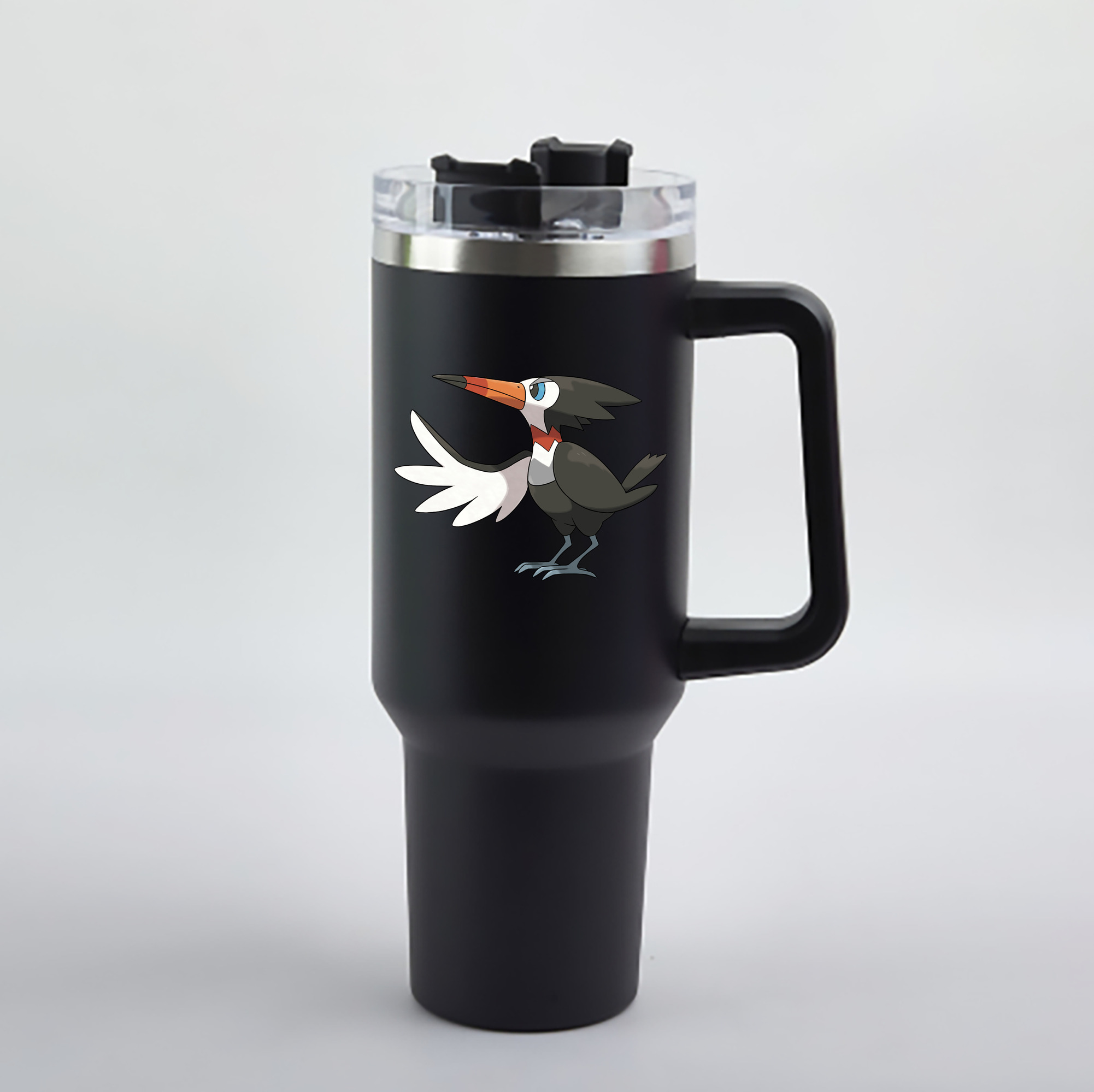 （画像用） ポケットモンスター Pokémon 1200mL車用タンブラー - クリスタルステッカー（プラスチックストロー付き）