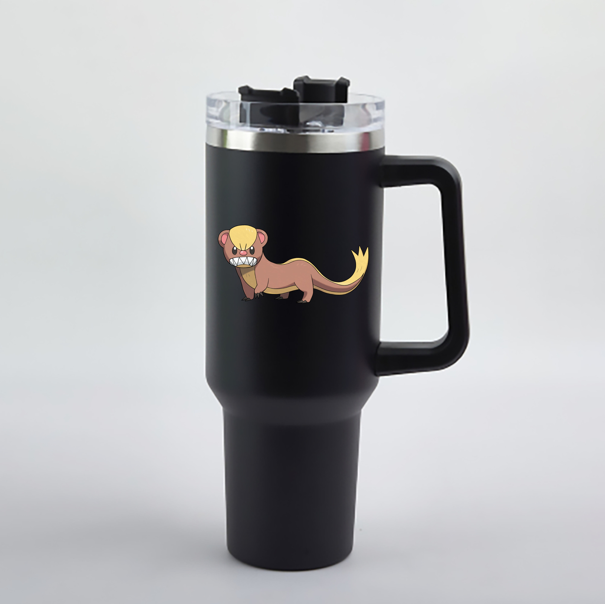 （画像用） ポケットモンスター Pokémon 1200mL車用タンブラー - クリスタルステッカー（プラスチックストロー付き）