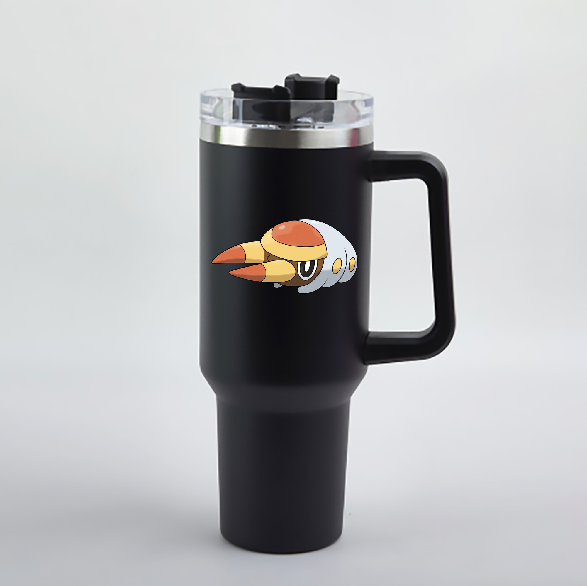（画像用） ポケットモンスター Pokémon 1200mL車用タンブラー - クリスタルステッカー（プラスチックストロー付き）