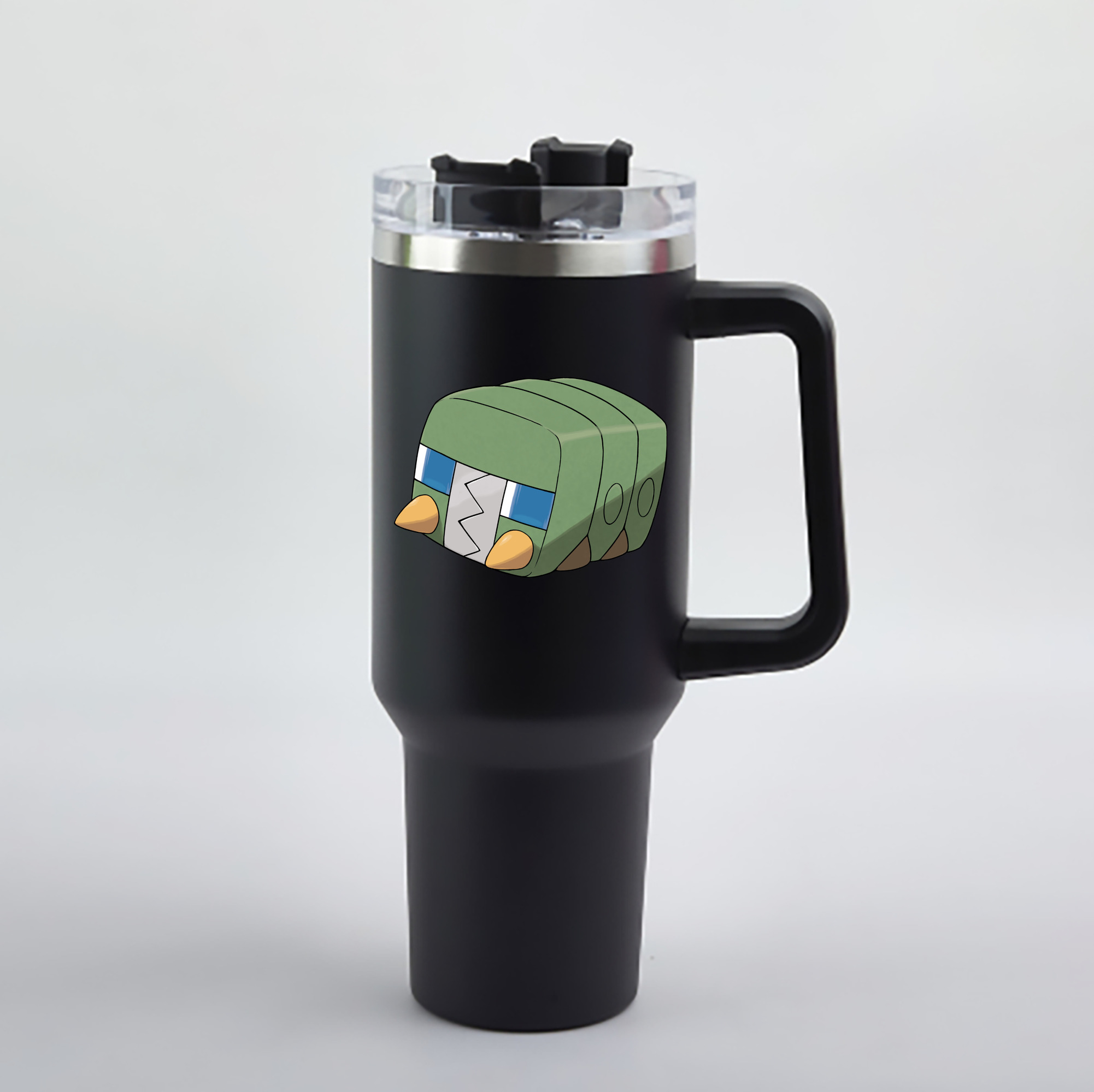 （画像用） ポケットモンスター Pokémon 1200mL車用タンブラー - クリスタルステッカー（プラスチックストロー付き）