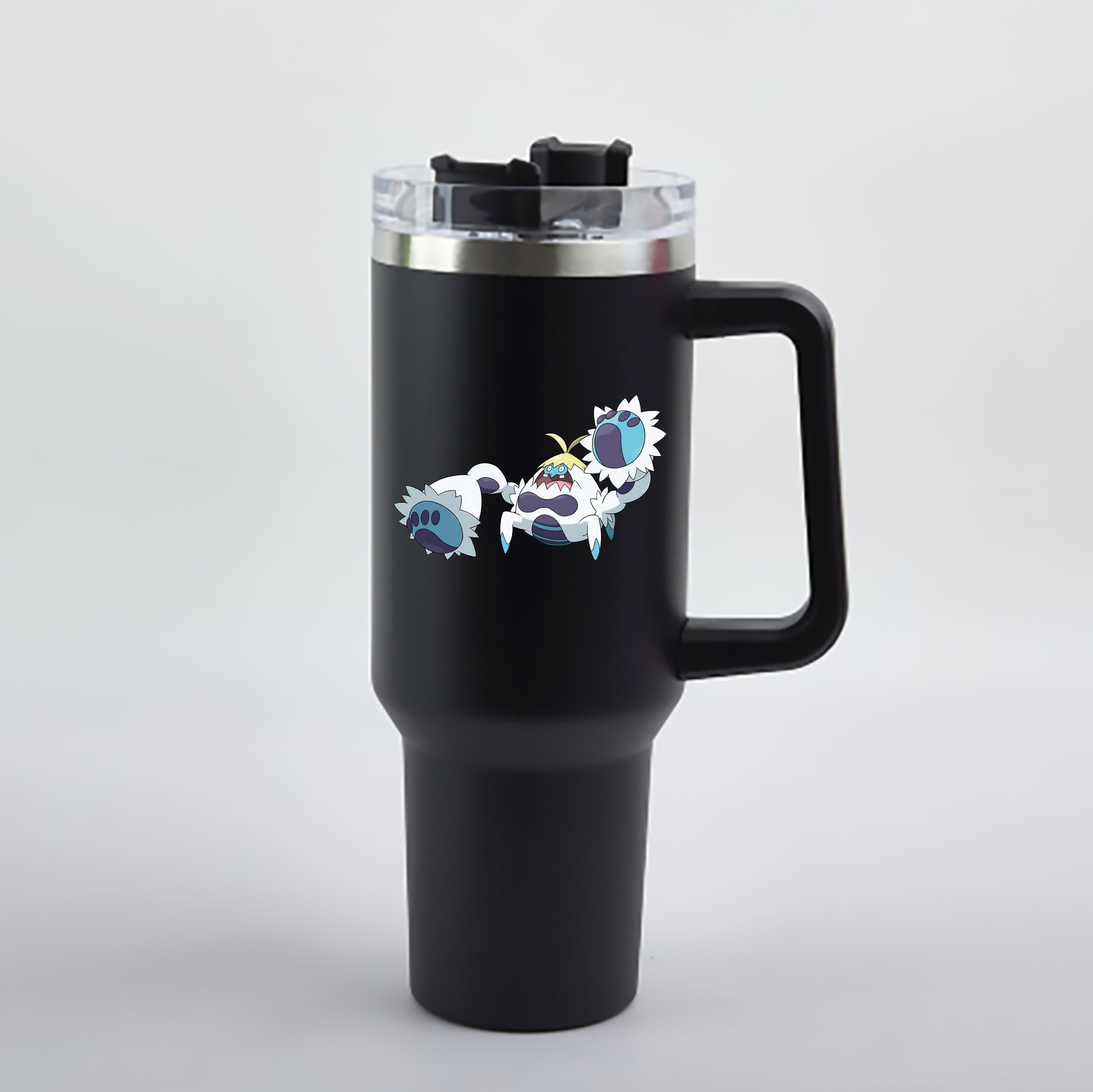（画像用） ポケットモンスター Pokémon 1200mL車用タンブラー - クリスタルステッカー（プラスチックストロー付き）