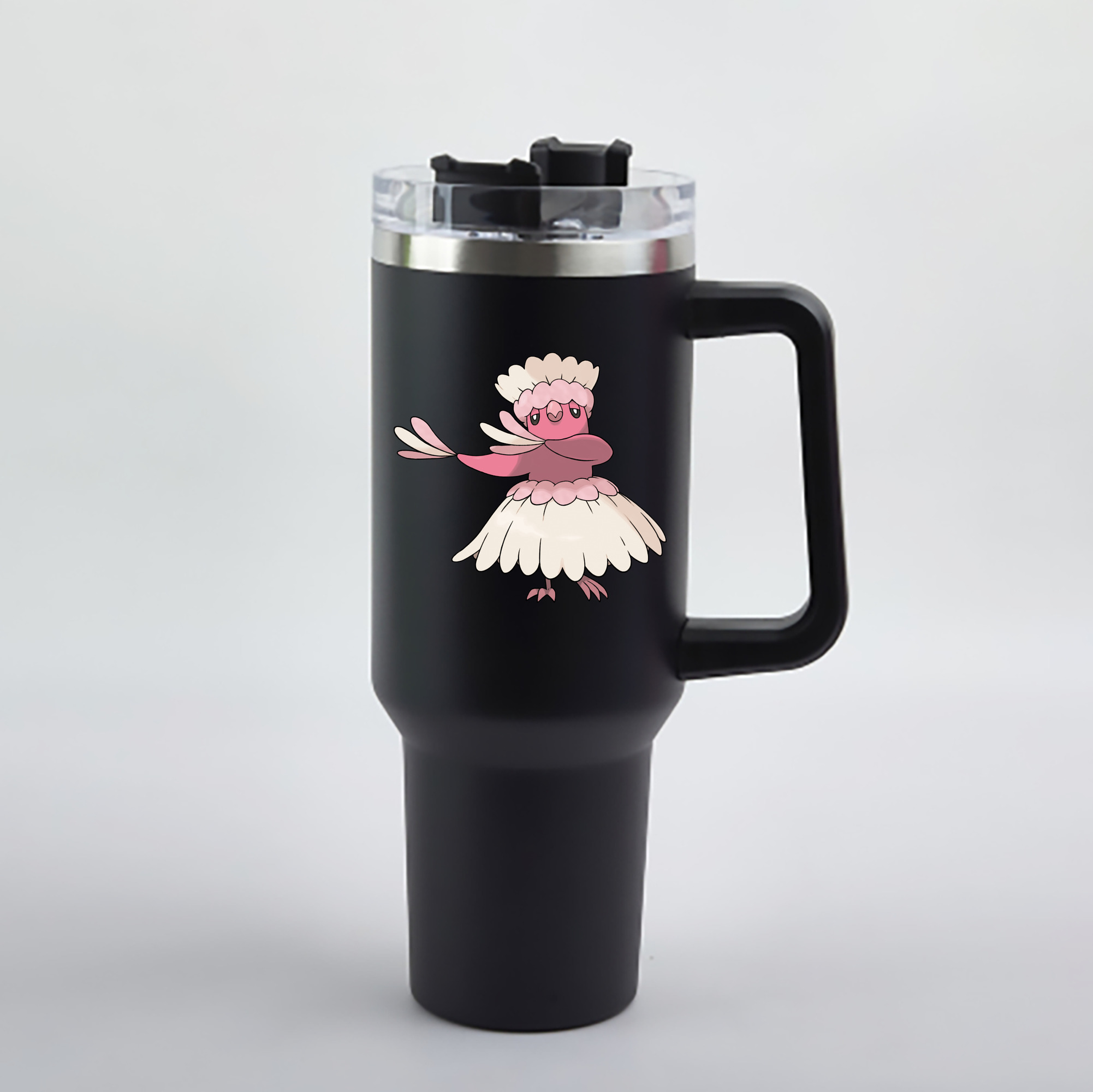 （画像用） ポケットモンスター Pokémon 1200mL車用タンブラー - クリスタルステッカー（プラスチックストロー付き）