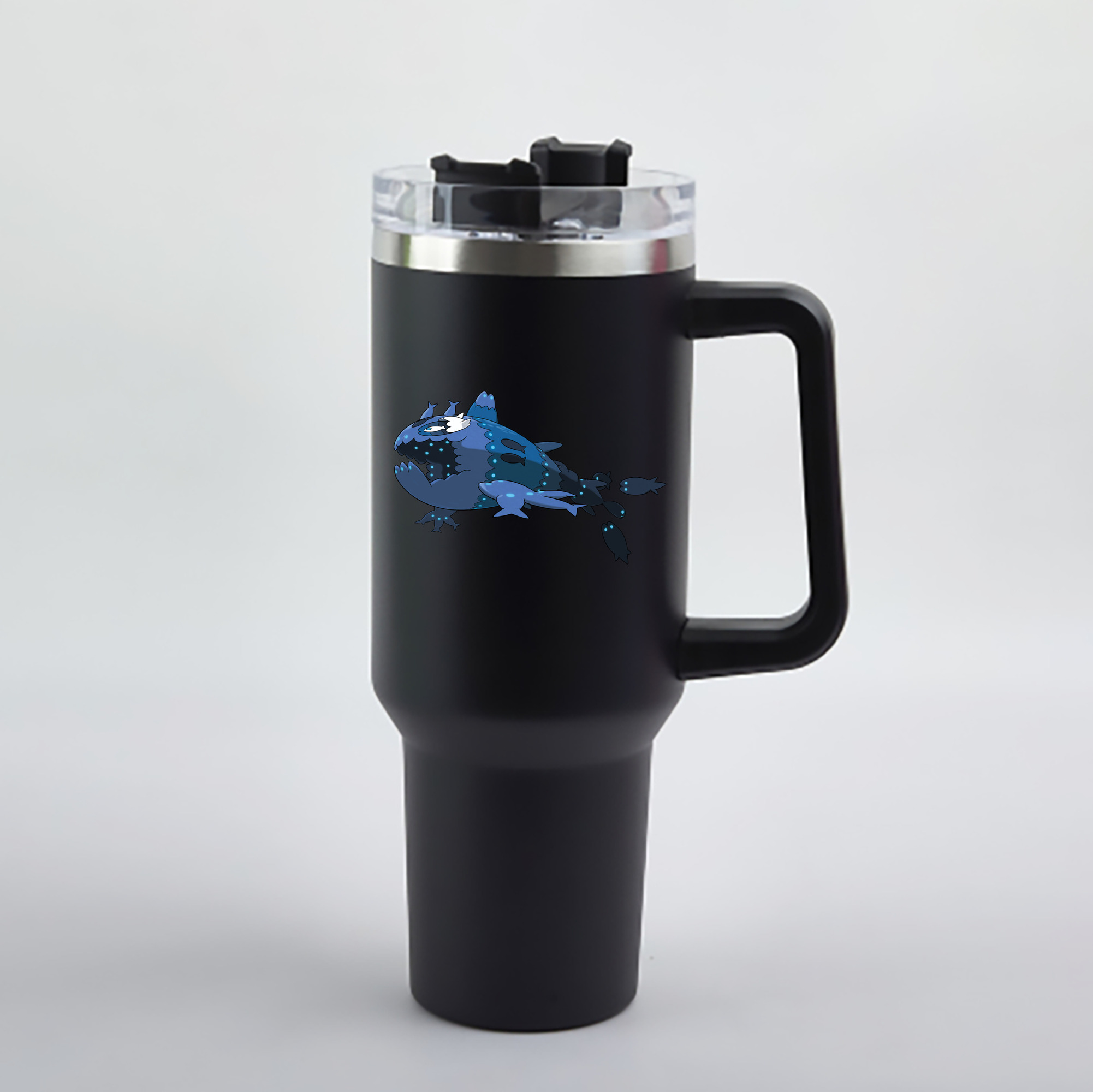 （画像用） ポケットモンスター Pokémon 1200mL車用タンブラー - クリスタルステッカー（プラスチックストロー付き）