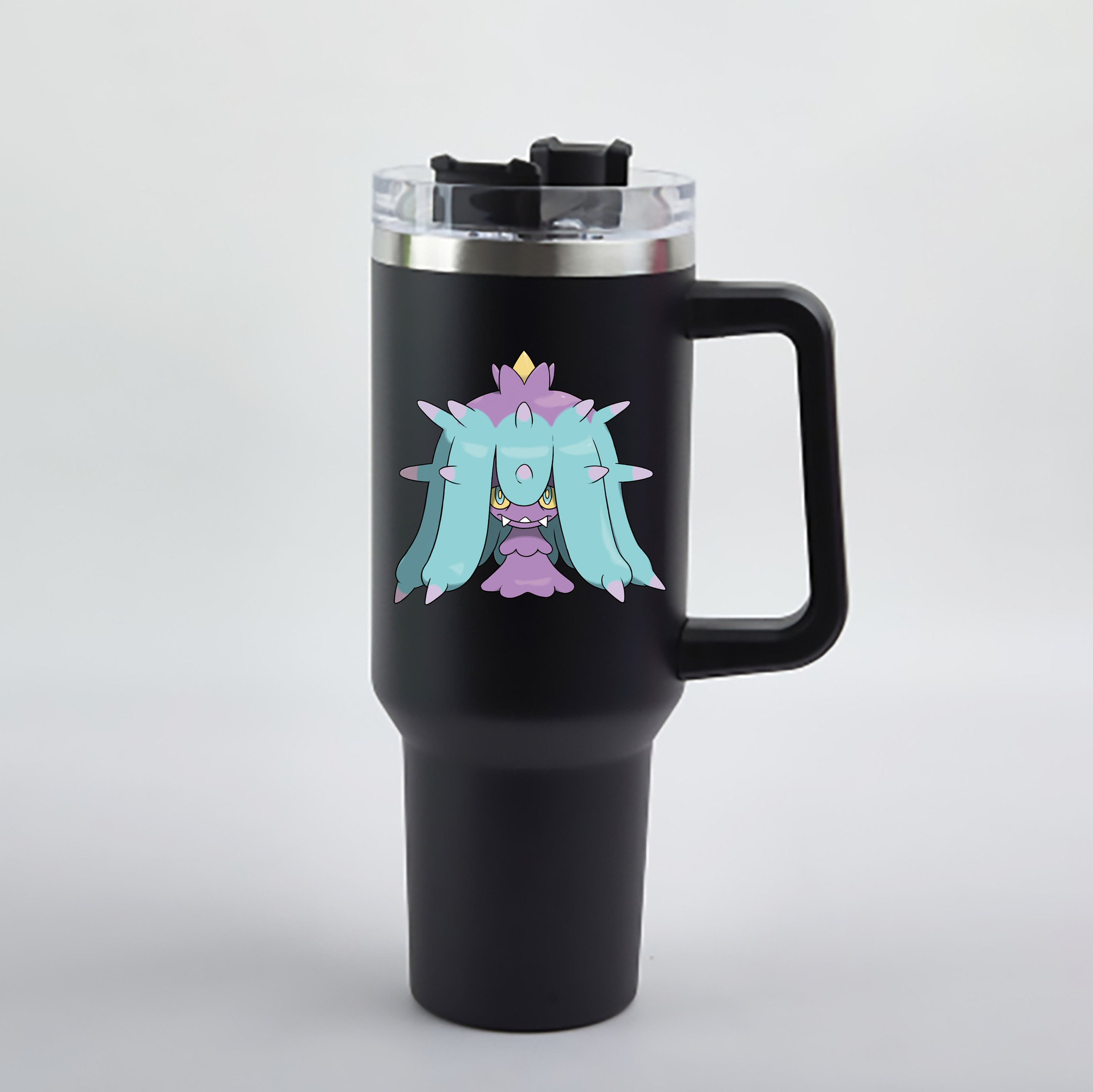 （画像用） ポケットモンスター Pokémon 1200mL車用タンブラー - クリスタルステッカー（プラスチックストロー付き）