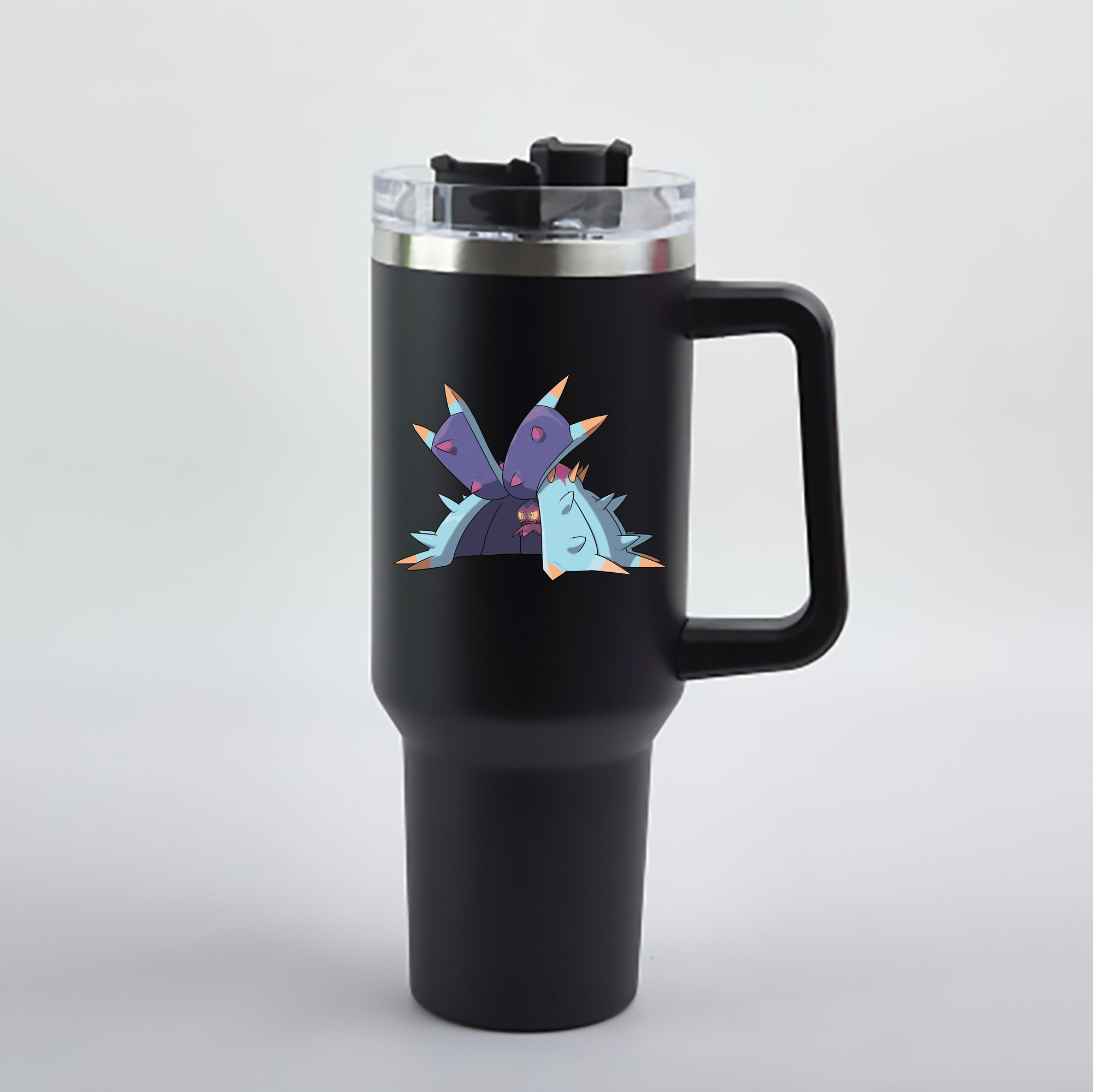 （画像用） ポケットモンスター Pokémon 1200mL車用タンブラー - クリスタルステッカー（プラスチックストロー付き）