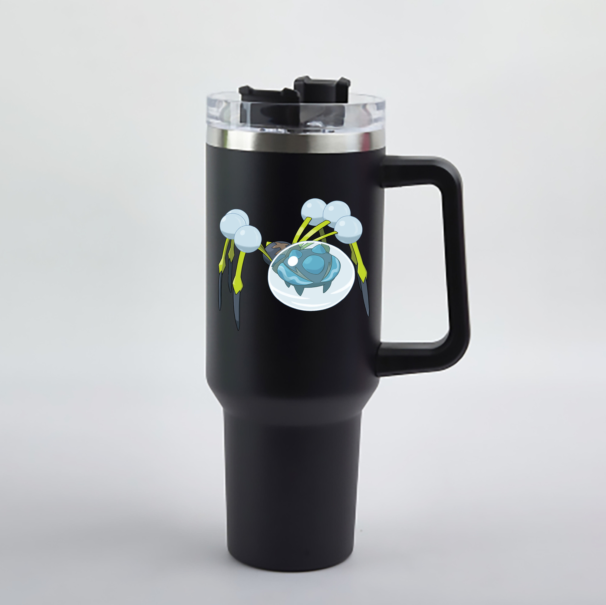 （画像用） ポケットモンスター Pokémon 1200mL車用タンブラー - クリスタルステッカー（プラスチックストロー付き）