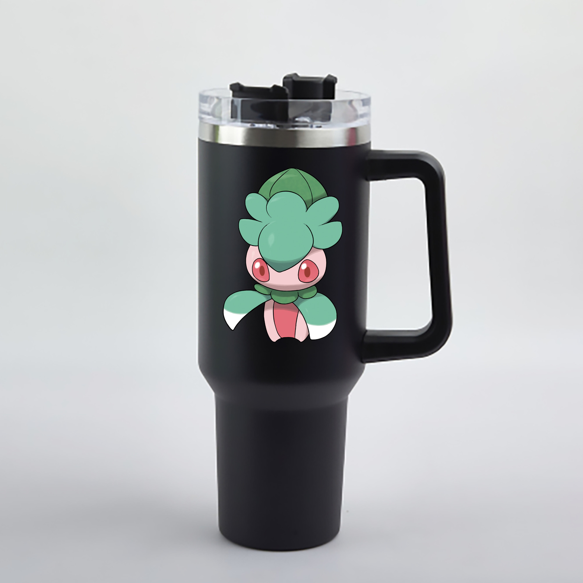 （画像用） ポケットモンスター Pokémon 1200mL車用タンブラー - クリスタルステッカー（プラスチックストロー付き）
