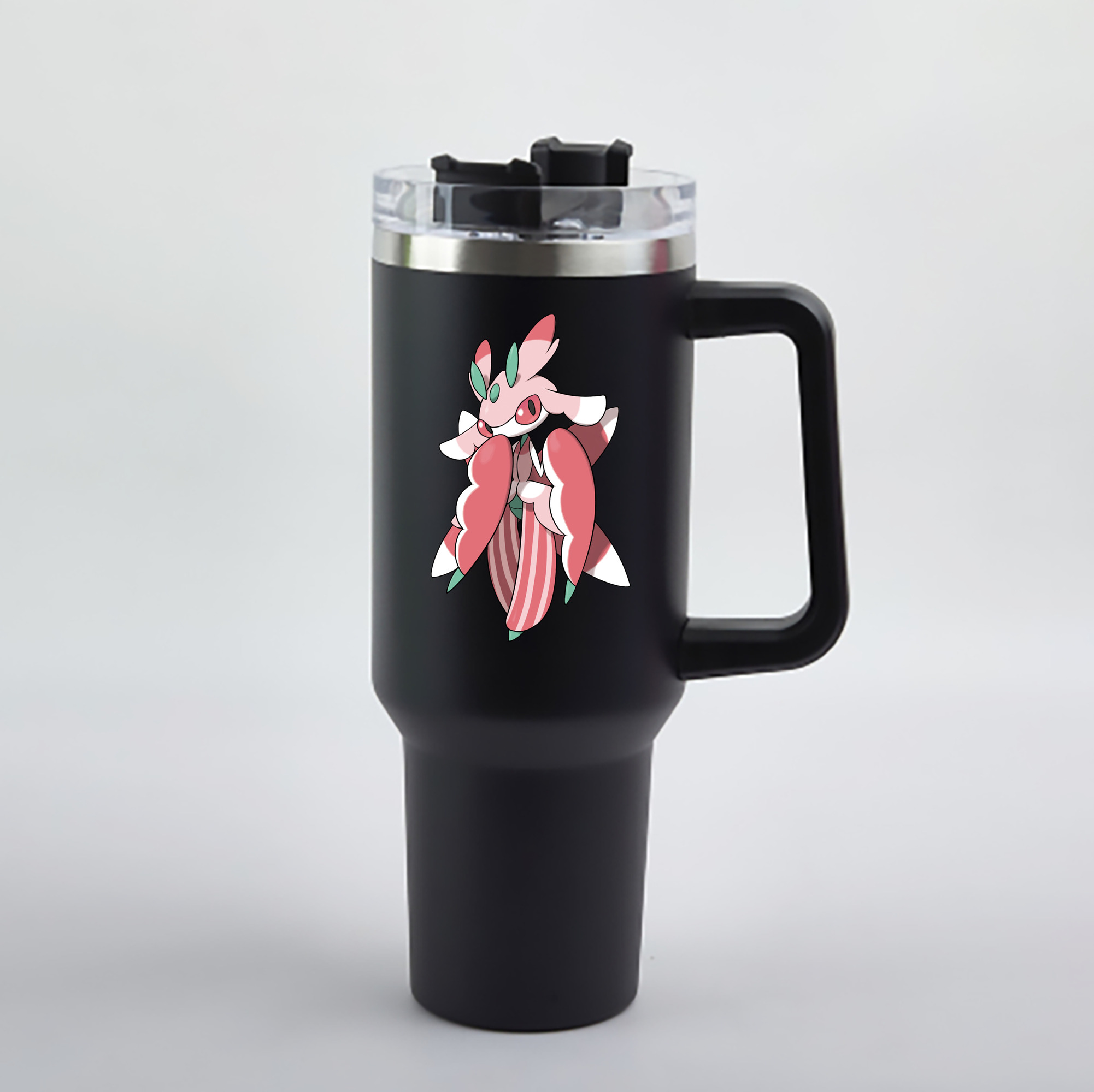 （画像用） ポケットモンスター Pokémon 1200mL車用タンブラー - クリスタルステッカー（プラスチックストロー付き）