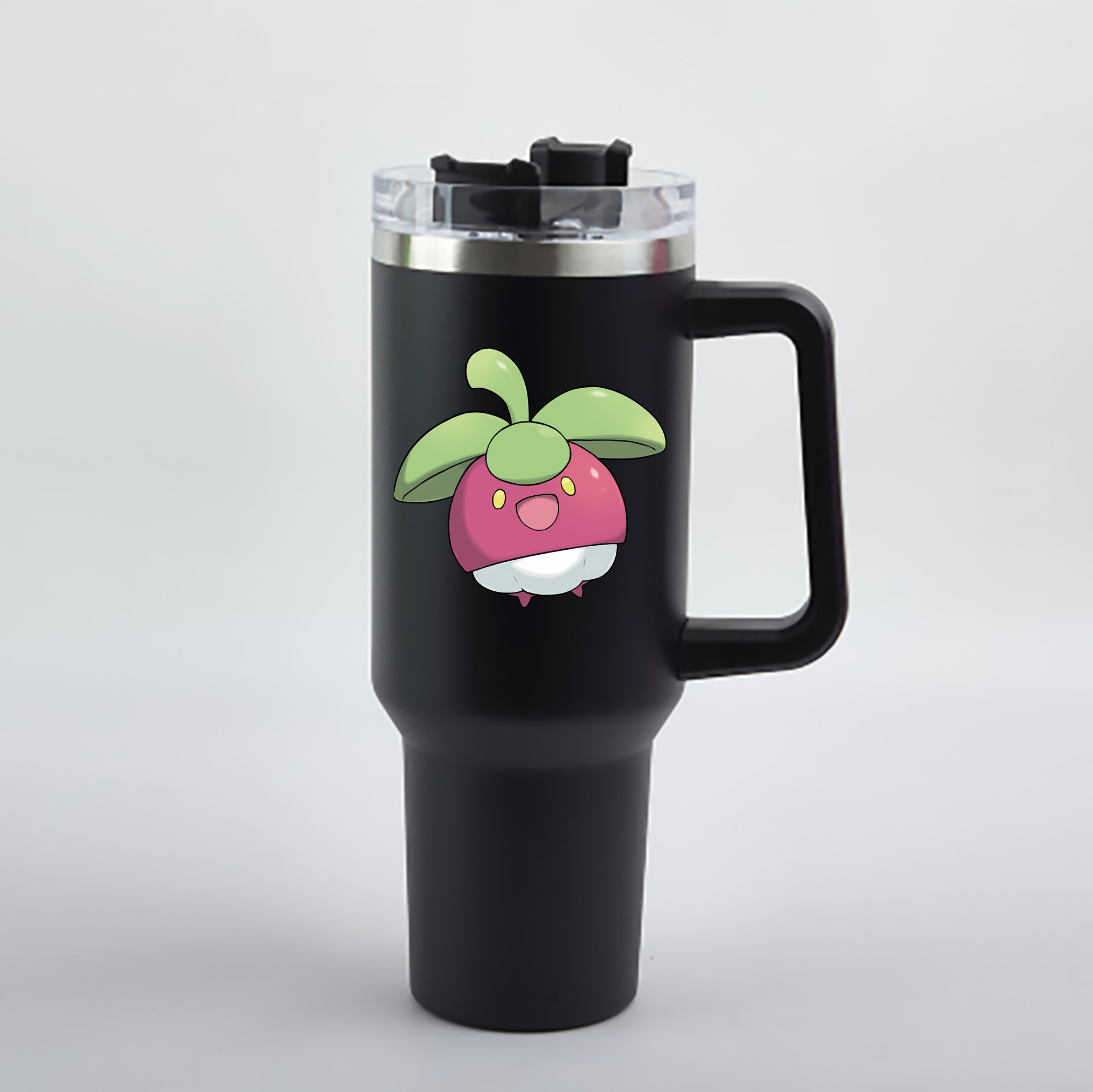 （画像用） ポケットモンスター Pokémon 1200mL車用タンブラー - クリスタルステッカー（プラスチックストロー付き）