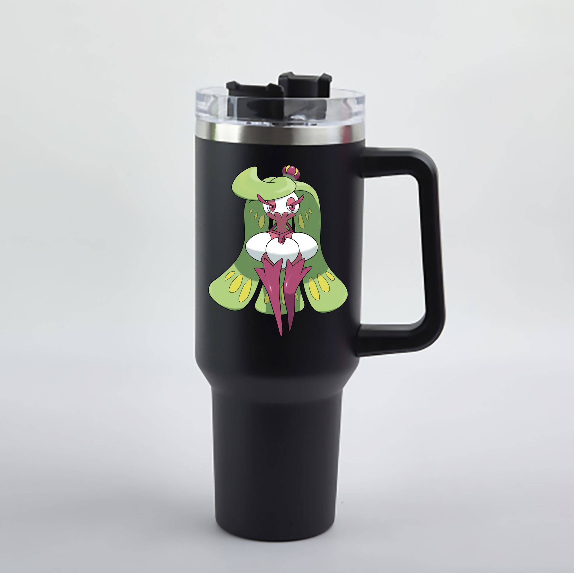 （画像用） ポケットモンスター Pokémon 1200mL車用タンブラー - クリスタルステッカー（プラスチックストロー付き）