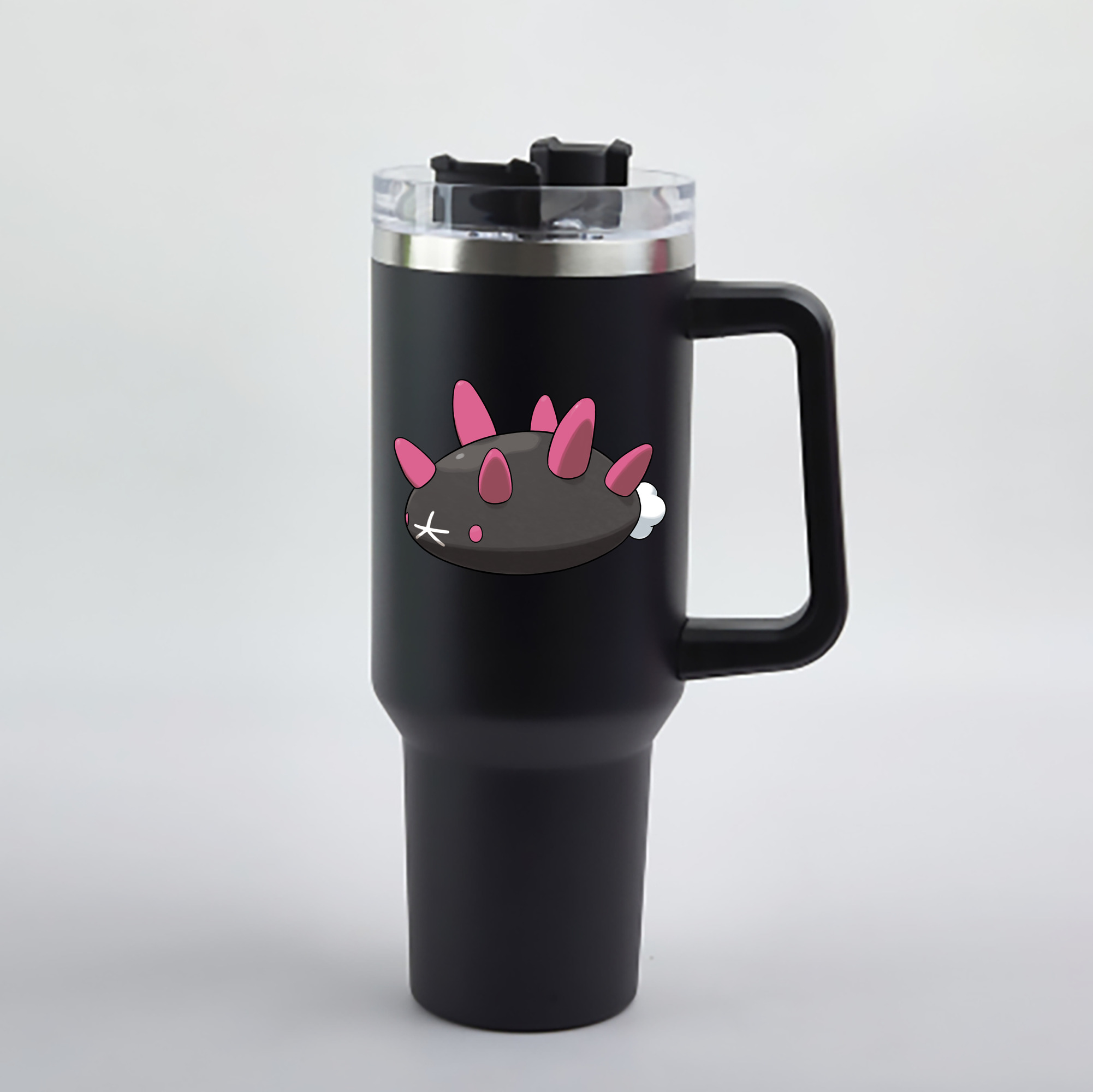 （画像用） ポケットモンスター Pokémon 1200mL車用タンブラー - クリスタルステッカー（プラスチックストロー付き）