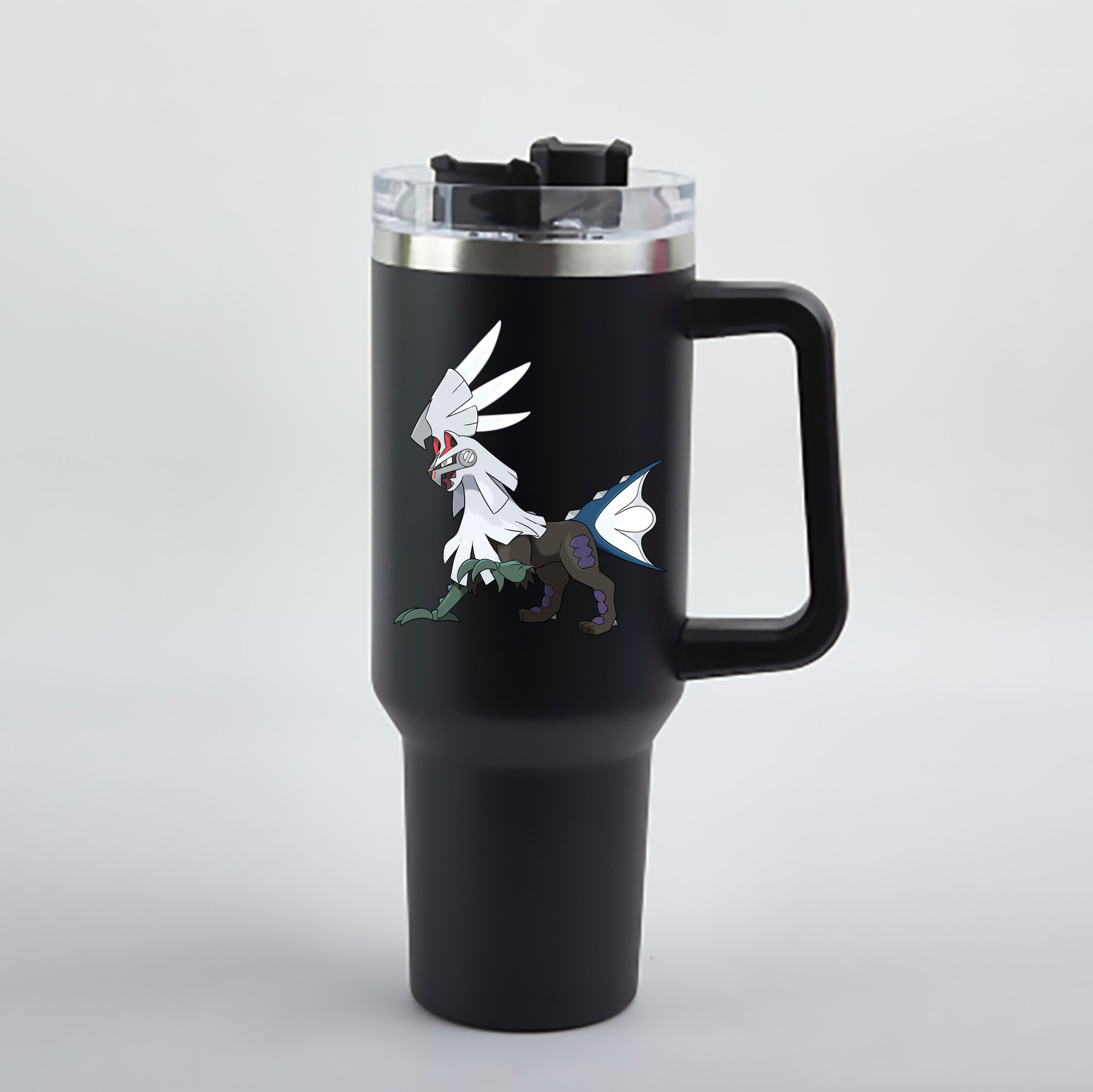 （画像用） ポケットモンスター Pokémon 1200mL車用タンブラー - クリスタルステッカー（プラスチックストロー付き）