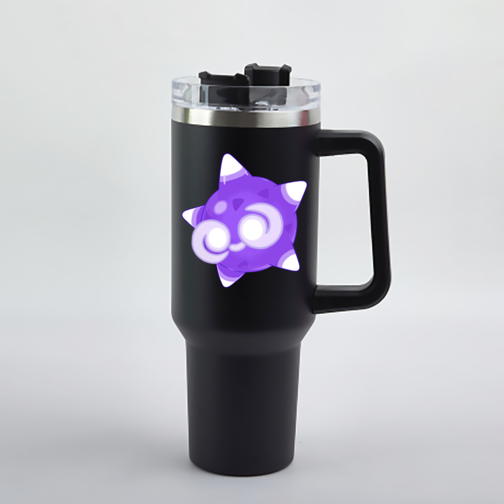 （画像用） ポケットモンスター Pokémon 1200mL車用タンブラー - クリスタルステッカー（プラスチックストロー付き）