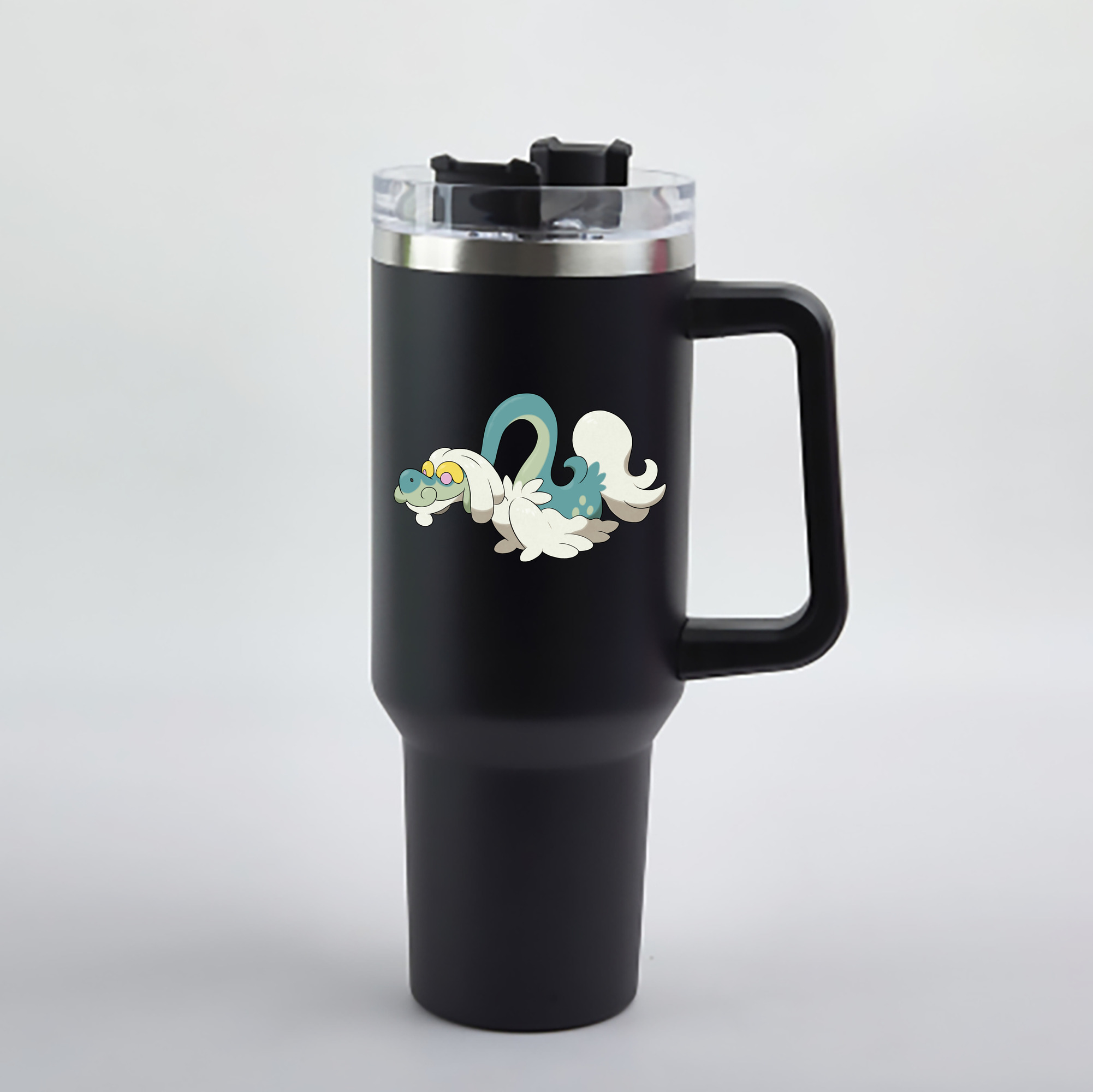 （画像用） ポケットモンスター Pokémon 1200mL車用タンブラー - クリスタルステッカー（プラスチックストロー付き）