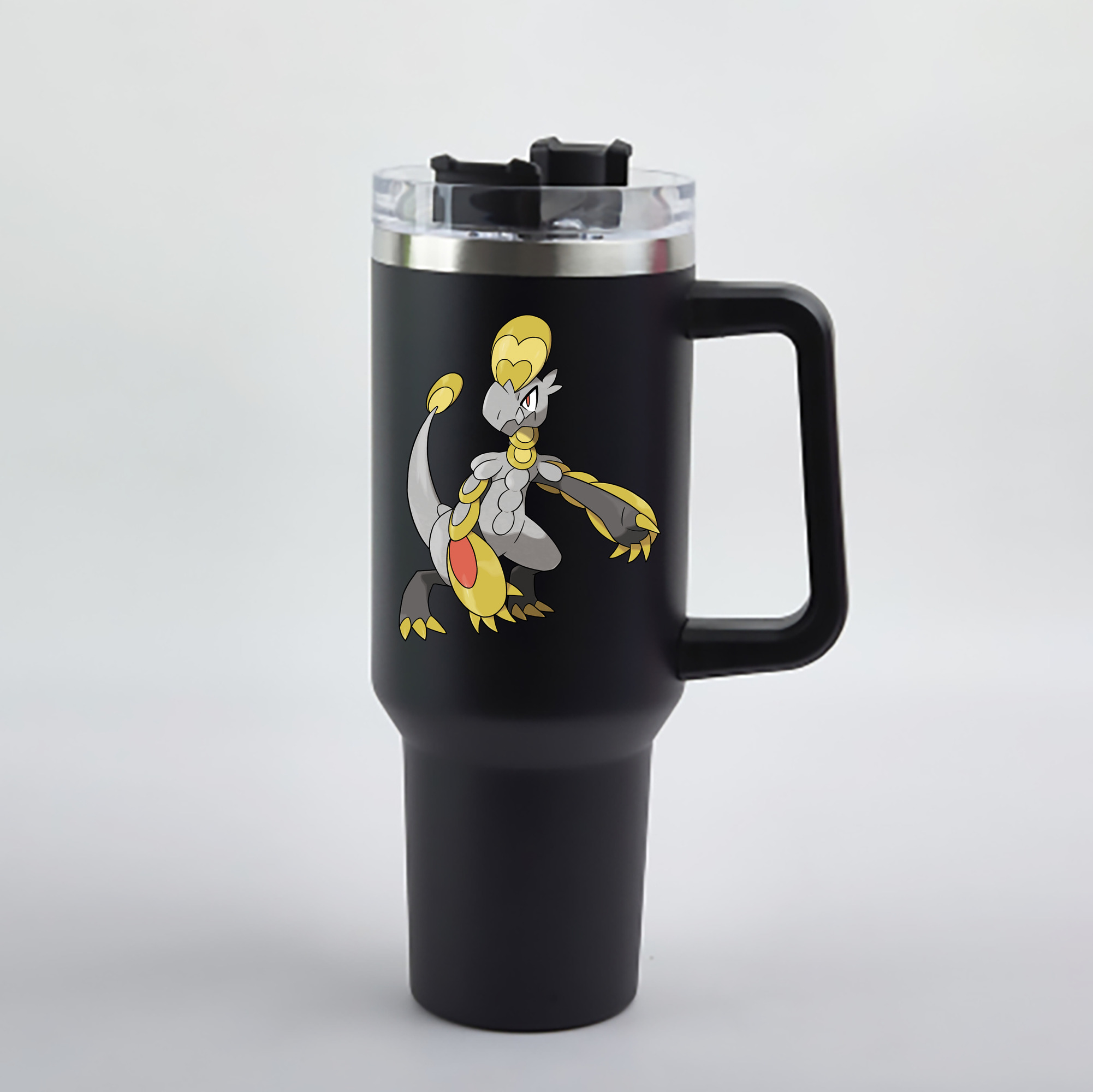 （画像用） ポケットモンスター Pokémon 1200mL車用タンブラー - クリスタルステッカー（プラスチックストロー付き）