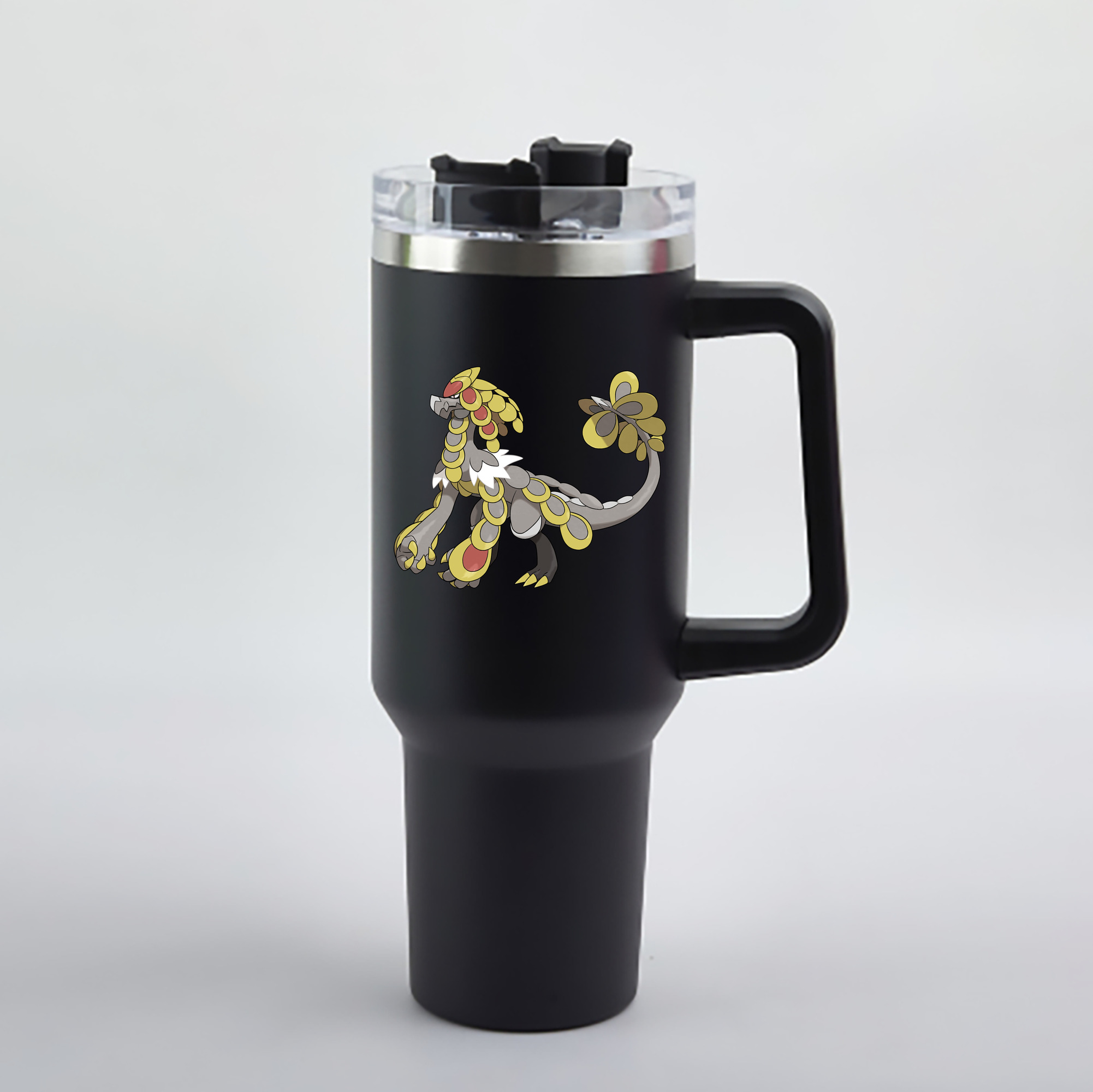 （画像用） ポケットモンスター Pokémon 1200mL車用タンブラー - クリスタルステッカー（プラスチックストロー付き）