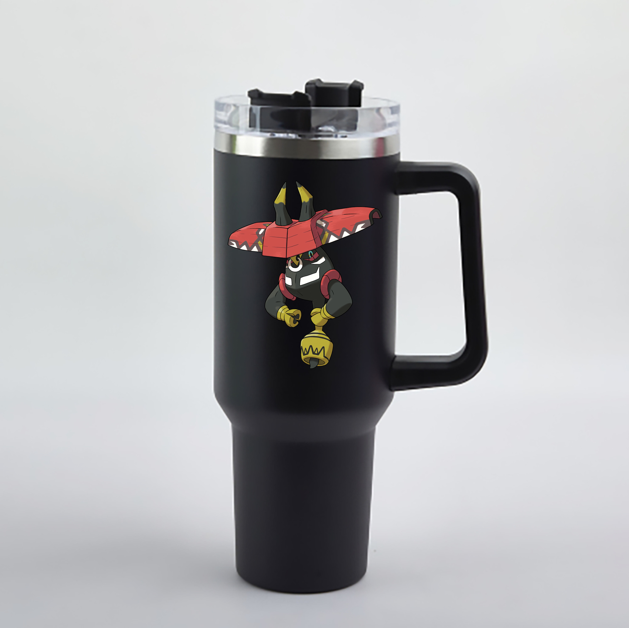 （画像用） ポケットモンスター Pokémon 1200mL車用タンブラー - クリスタルステッカー（プラスチックストロー付き）