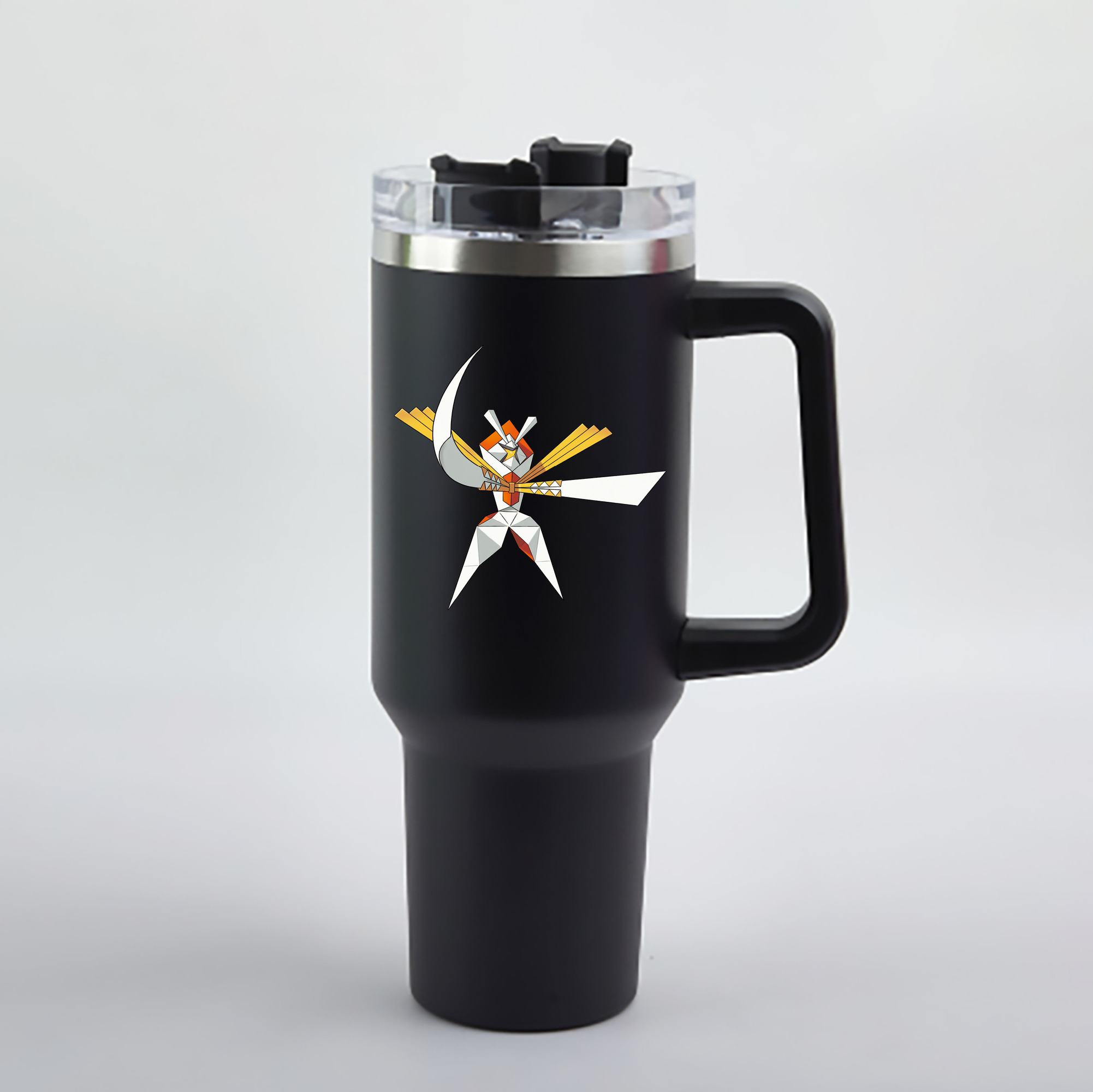 （画像用） ポケットモンスター Pokémon 1200mL車用タンブラー - クリスタルステッカー（プラスチックストロー付き）