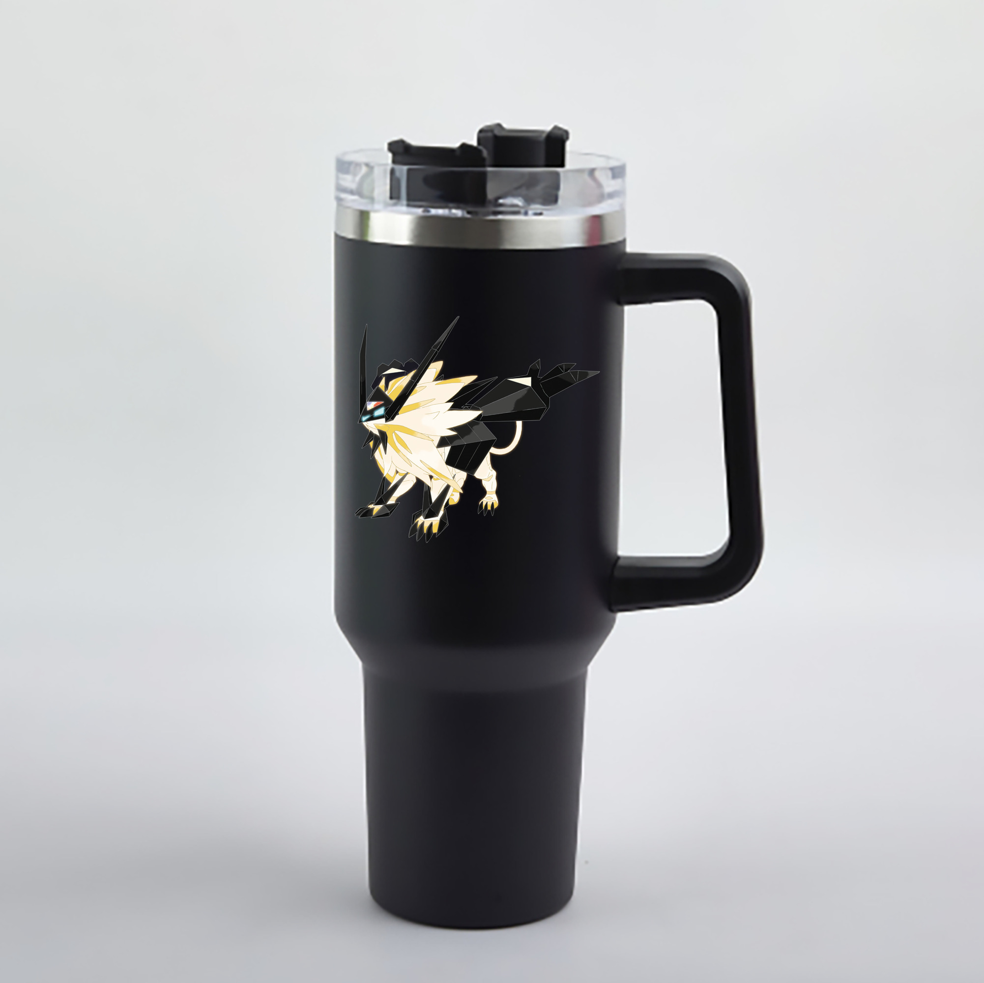 （画像用） ポケットモンスター Pokémon 1200mL車用タンブラー - クリスタルステッカー（プラスチックストロー付き）