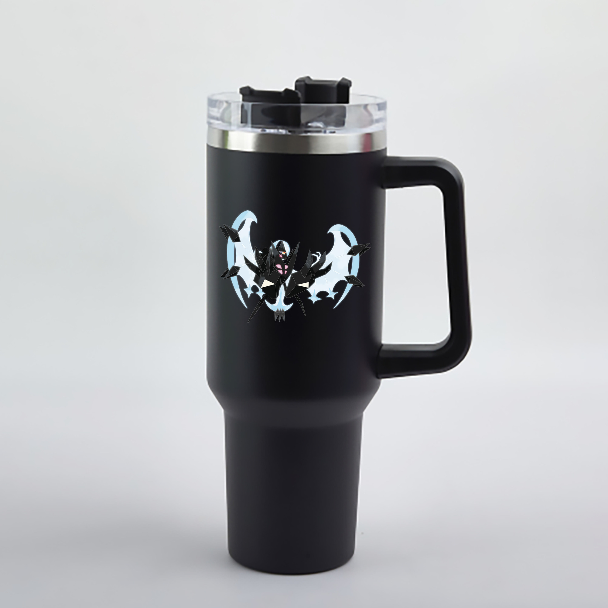 （画像用） ポケットモンスター Pokémon 1200mL車用タンブラー - クリスタルステッカー（プラスチックストロー付き）