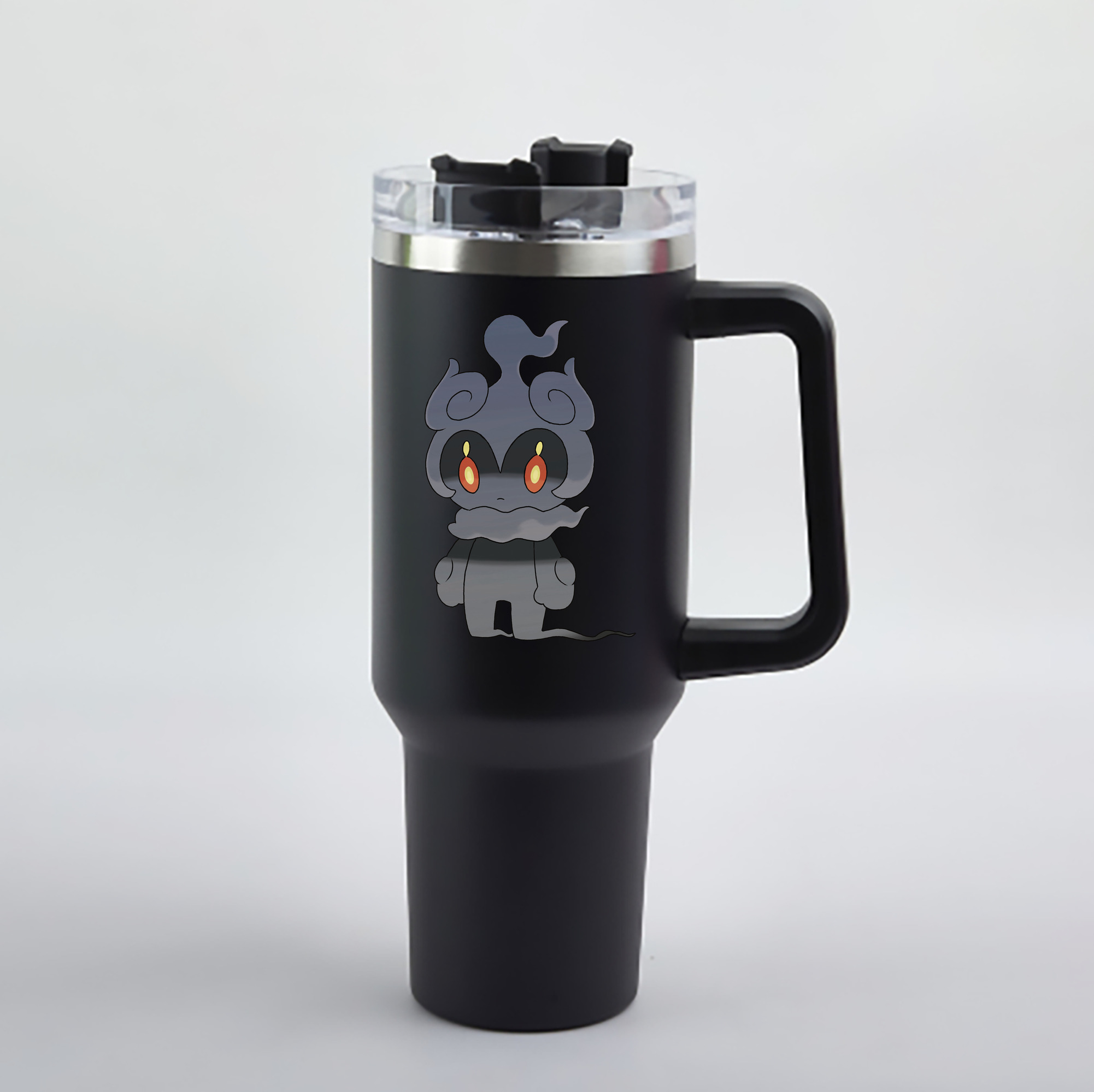 （画像用） ポケットモンスター Pokémon 1200mL車用タンブラー - クリスタルステッカー（プラスチックストロー付き）