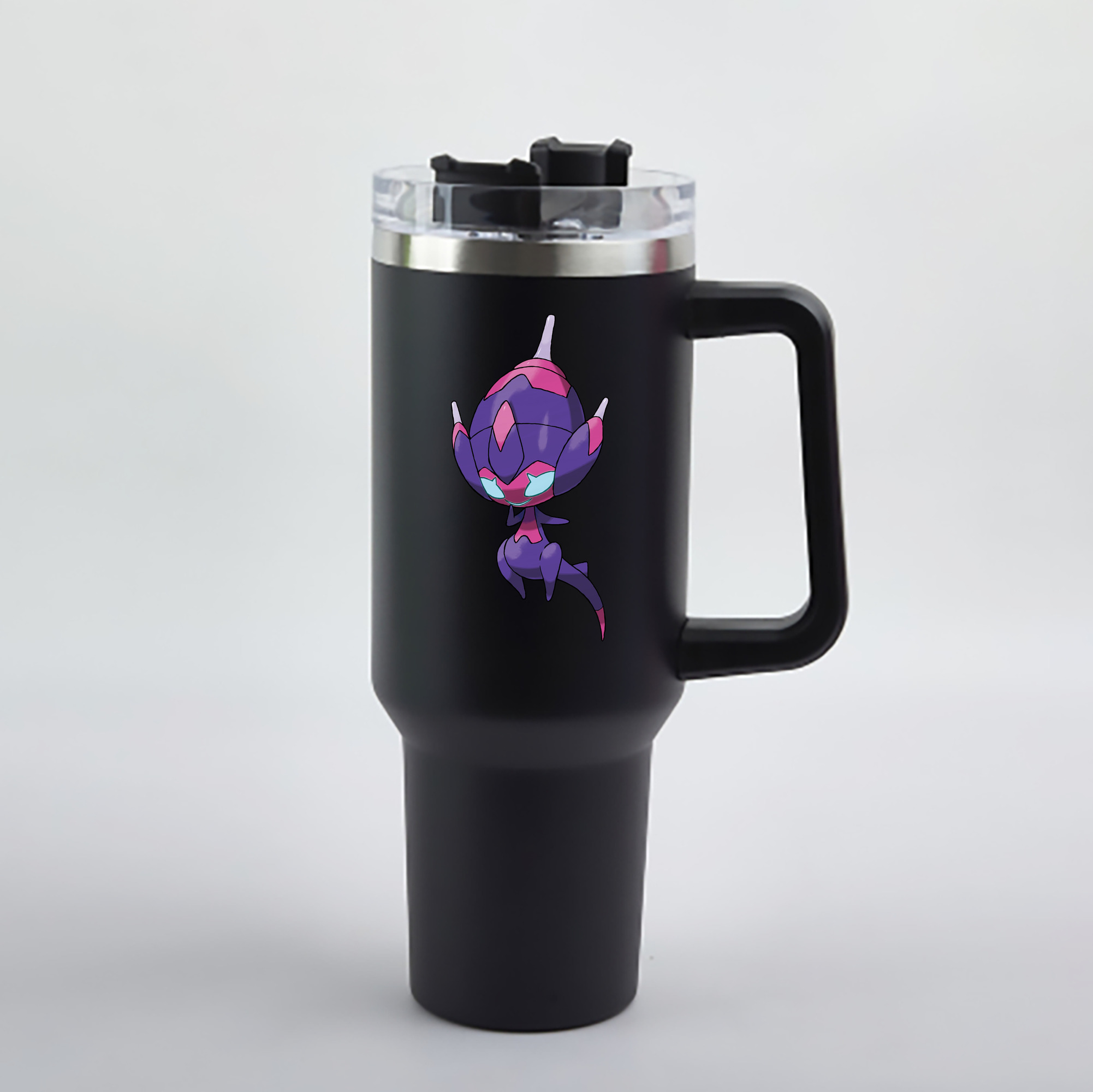 （画像用） ポケットモンスター Pokémon 1200mL車用タンブラー - クリスタルステッカー（プラスチックストロー付き）