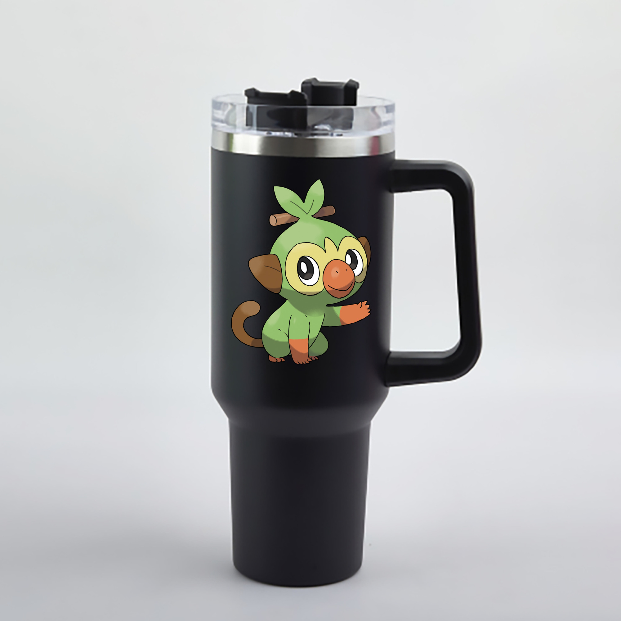 （画像用） ポケットモンスター Pokémon 1200mL車用タンブラー - クリスタルステッカー（プラスチックストロー付き）