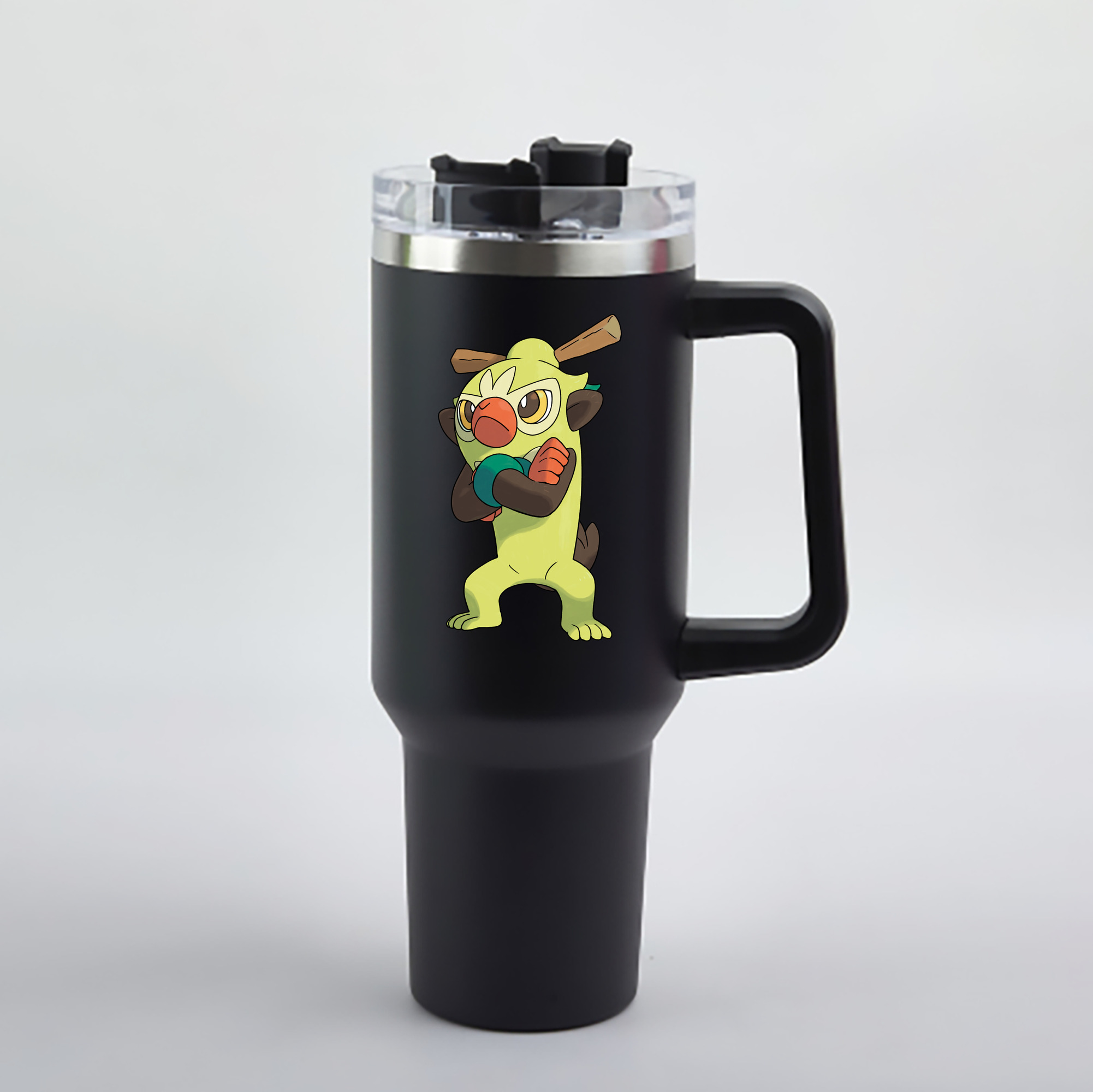 （画像用） ポケットモンスター Pokémon 1200mL車用タンブラー - クリスタルステッカー（プラスチックストロー付き）