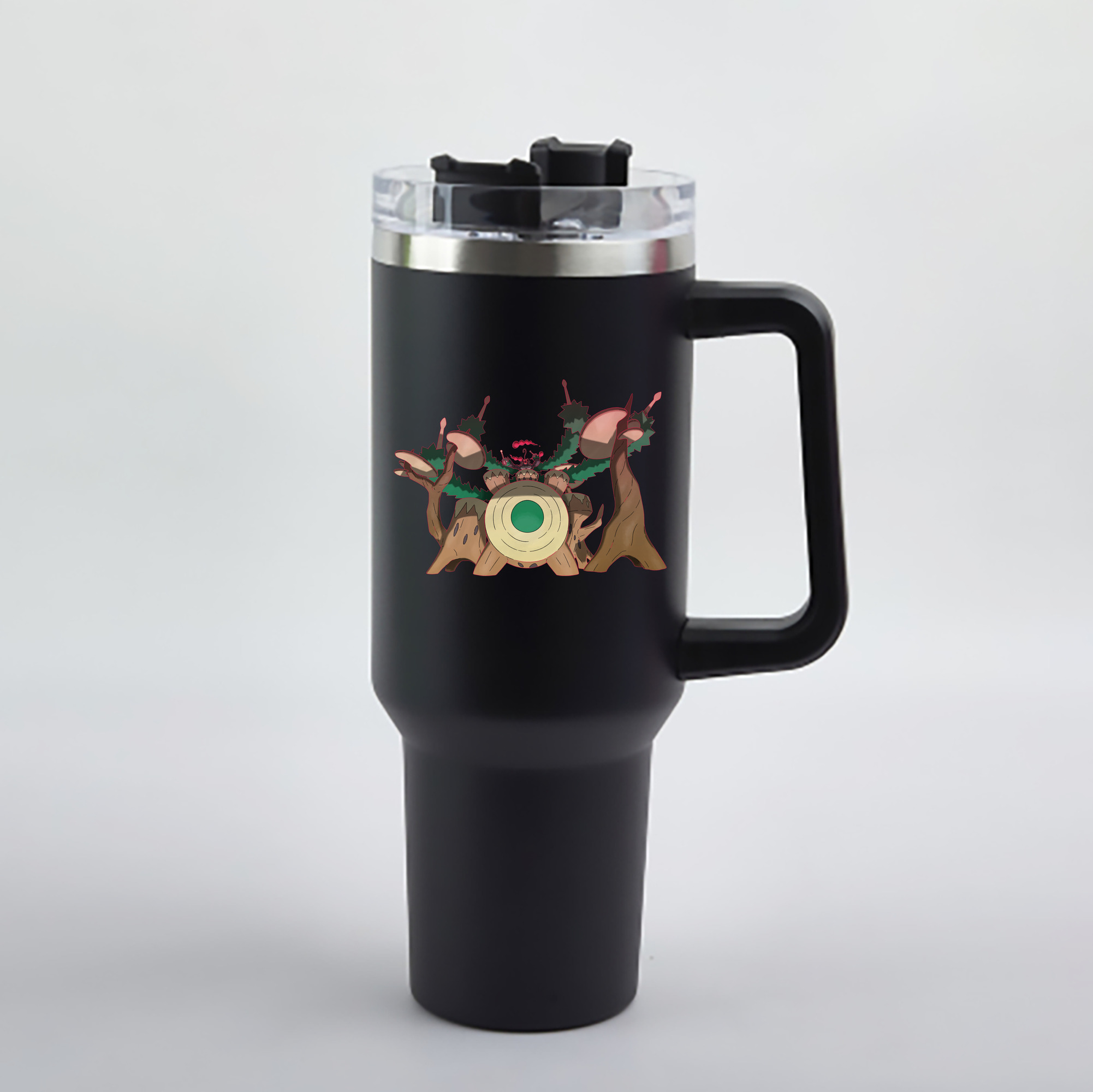 （画像用） ポケットモンスター Pokémon 1200mL車用タンブラー - クリスタルステッカー（プラスチックストロー付き）
