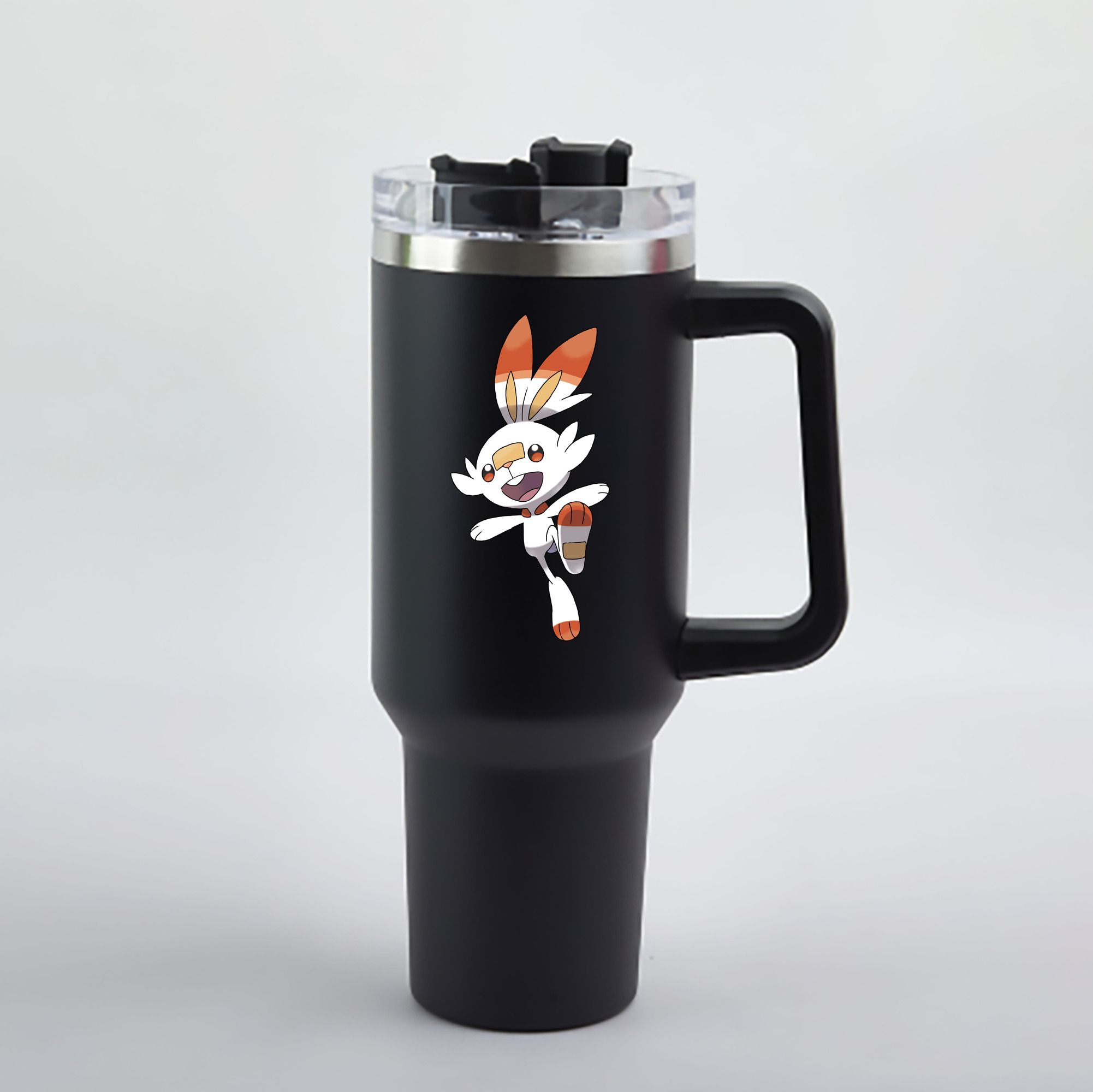 （画像用） ポケットモンスター Pokémon 1200mL車用タンブラー - クリスタルステッカー（プラスチックストロー付き）