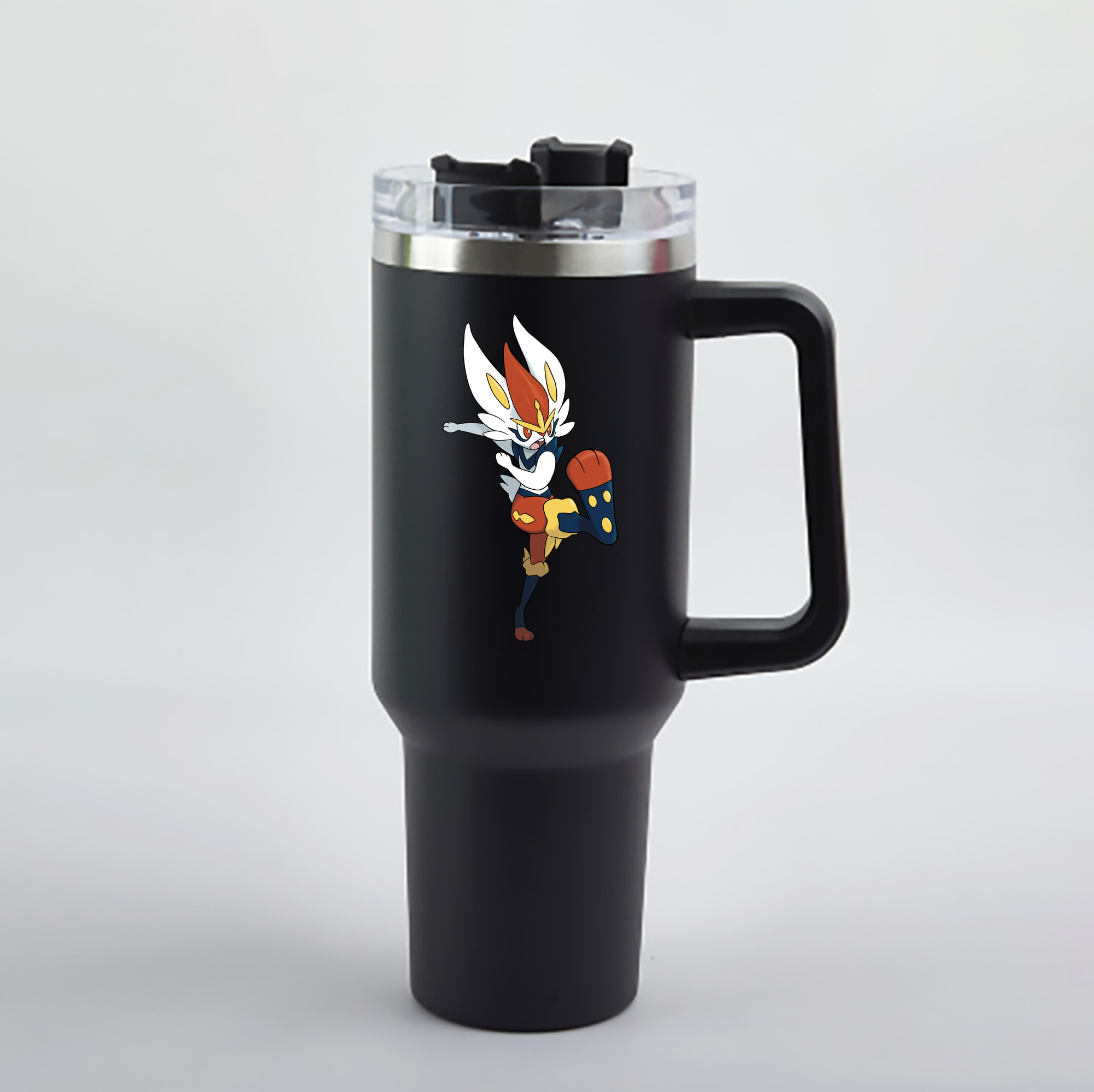 （画像用） ポケットモンスター Pokémon 1200mL車用タンブラー - クリスタルステッカー（プラスチックストロー付き）